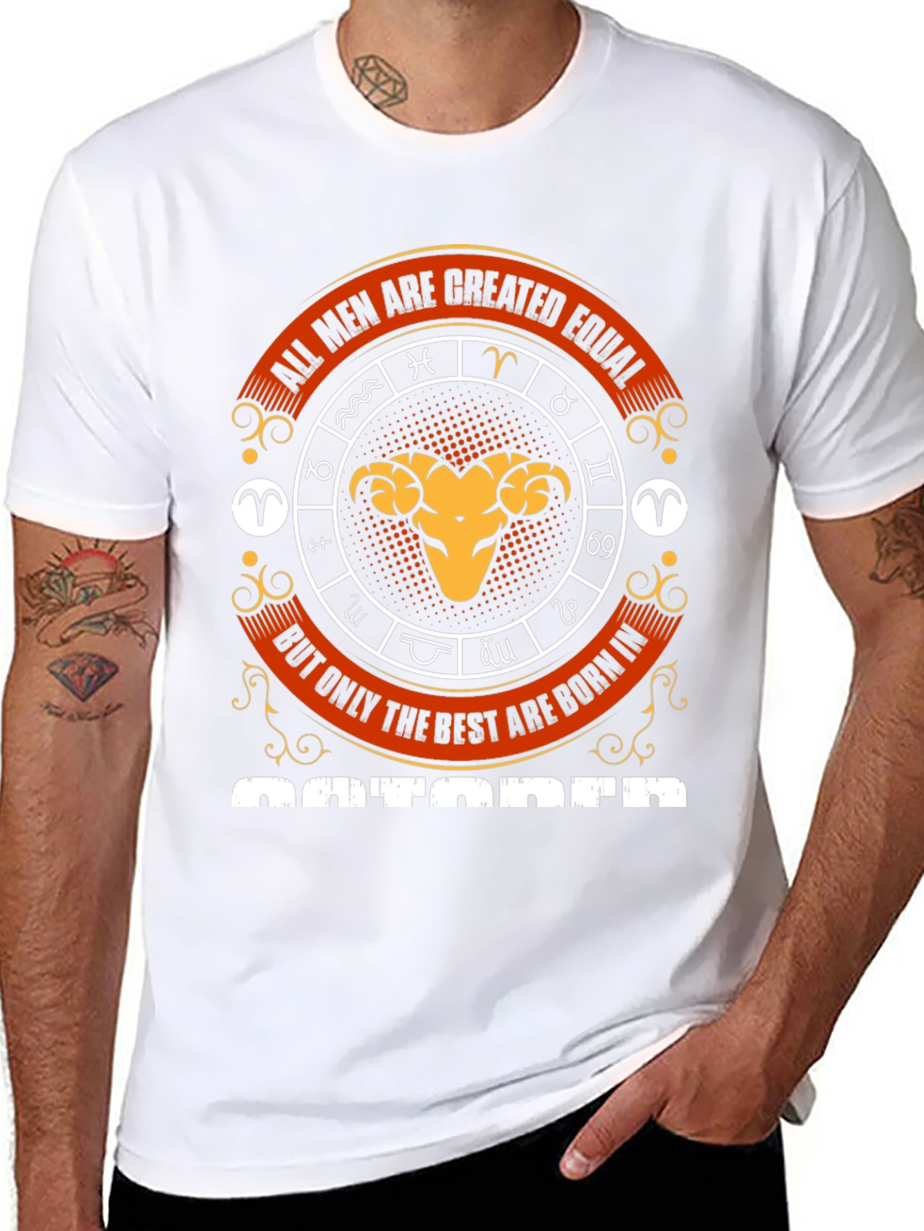 Mens Zodiac Aries Graphic Tee - Limited Edition