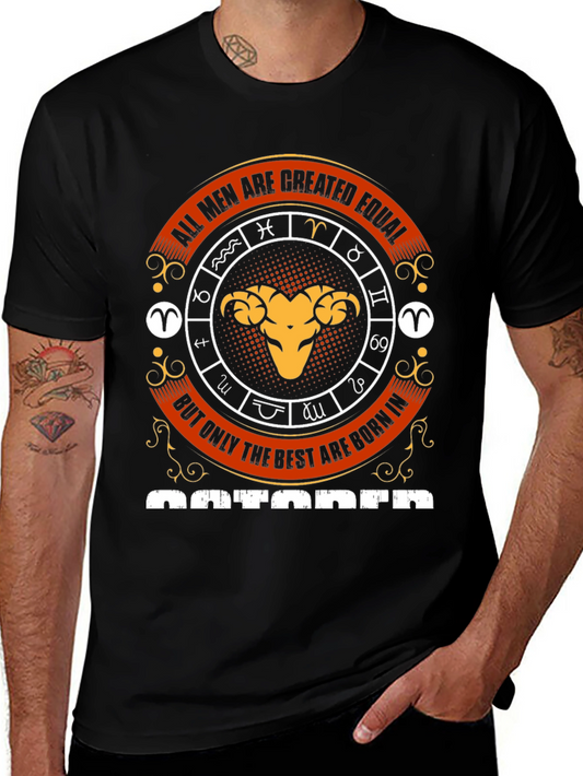 Mens Zodiac Aries Graphic Tee - Limited Edition