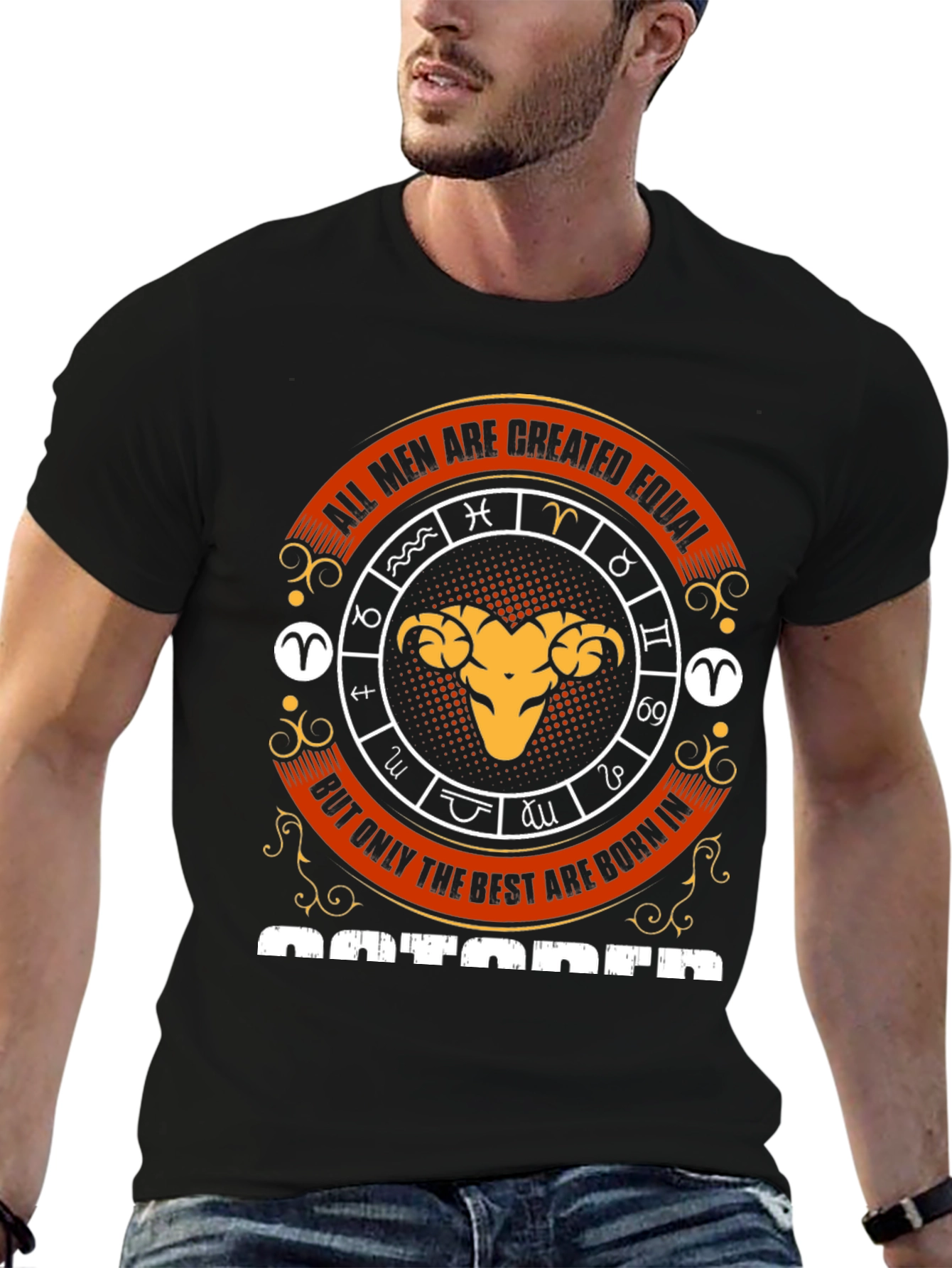 Mens Zodiac Aries Graphic Tee - Limited Edition