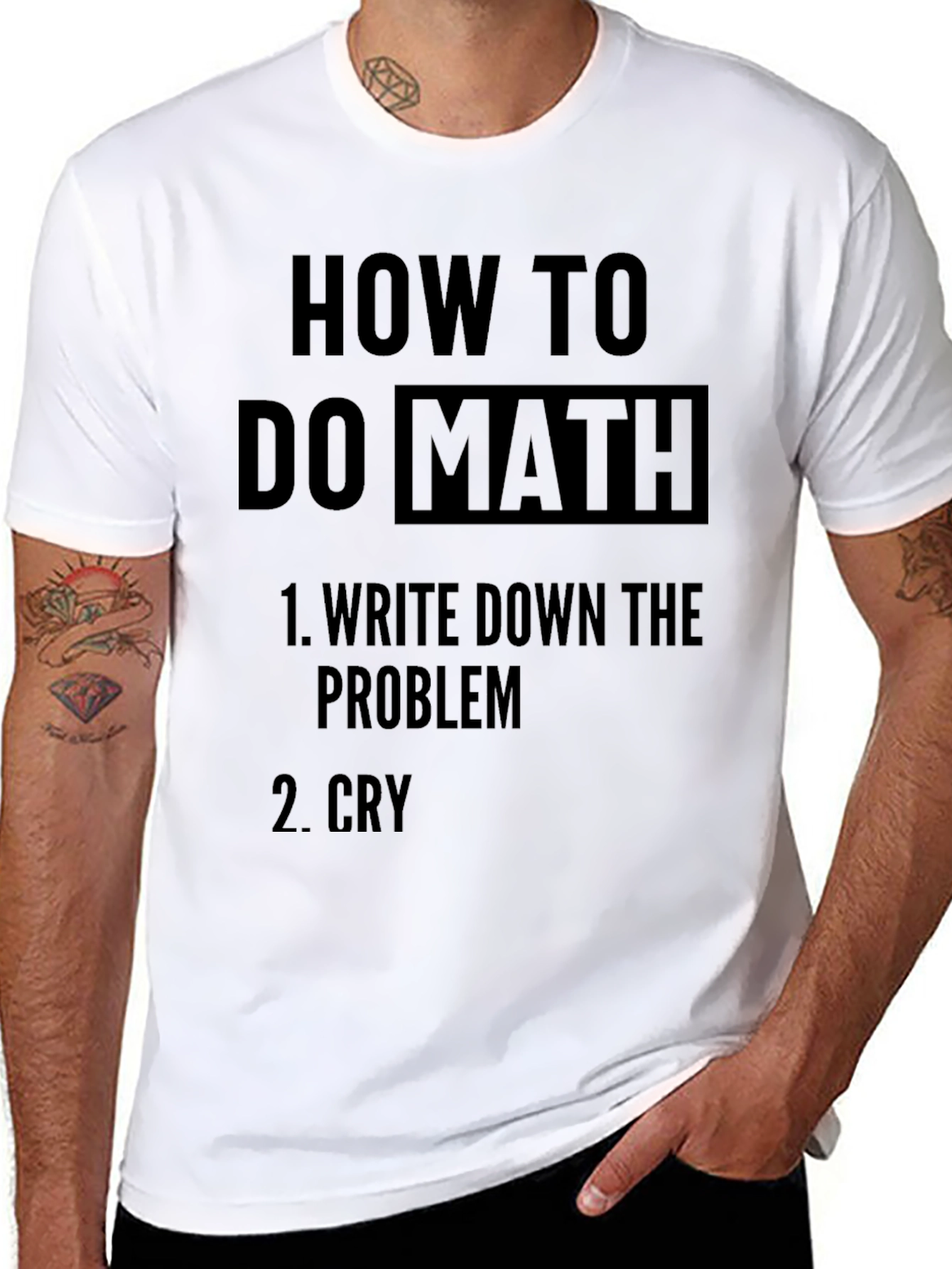 Funny Math Problem T-Shirt: How to Do Math