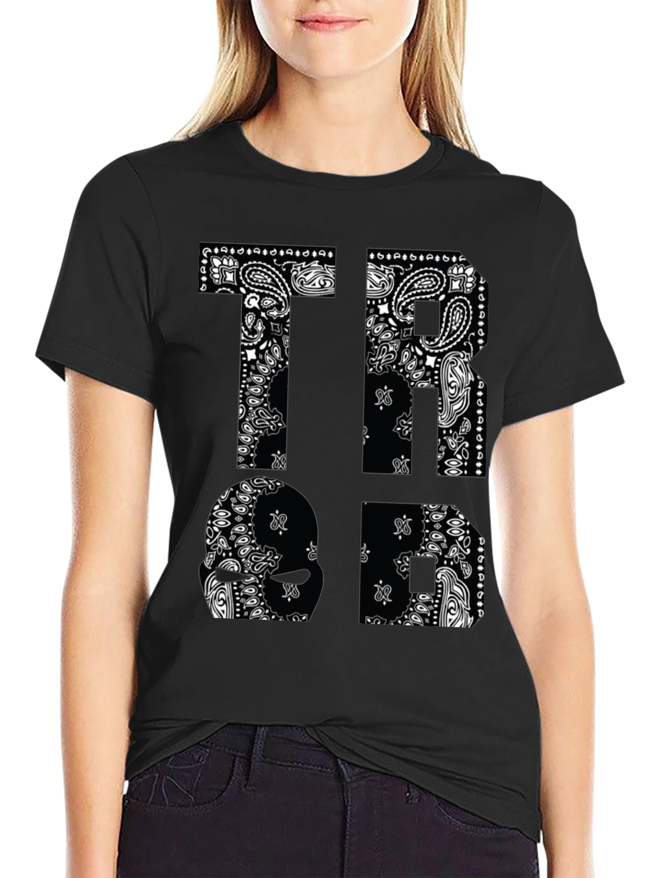 Bandana Print Graphic T-Shirt