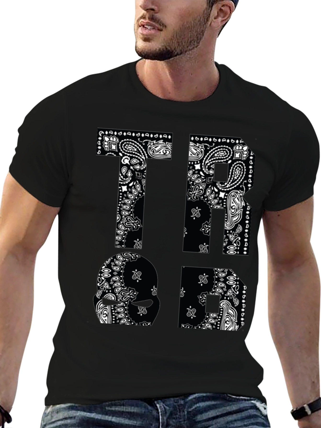 Bandana Print Graphic T-Shirt