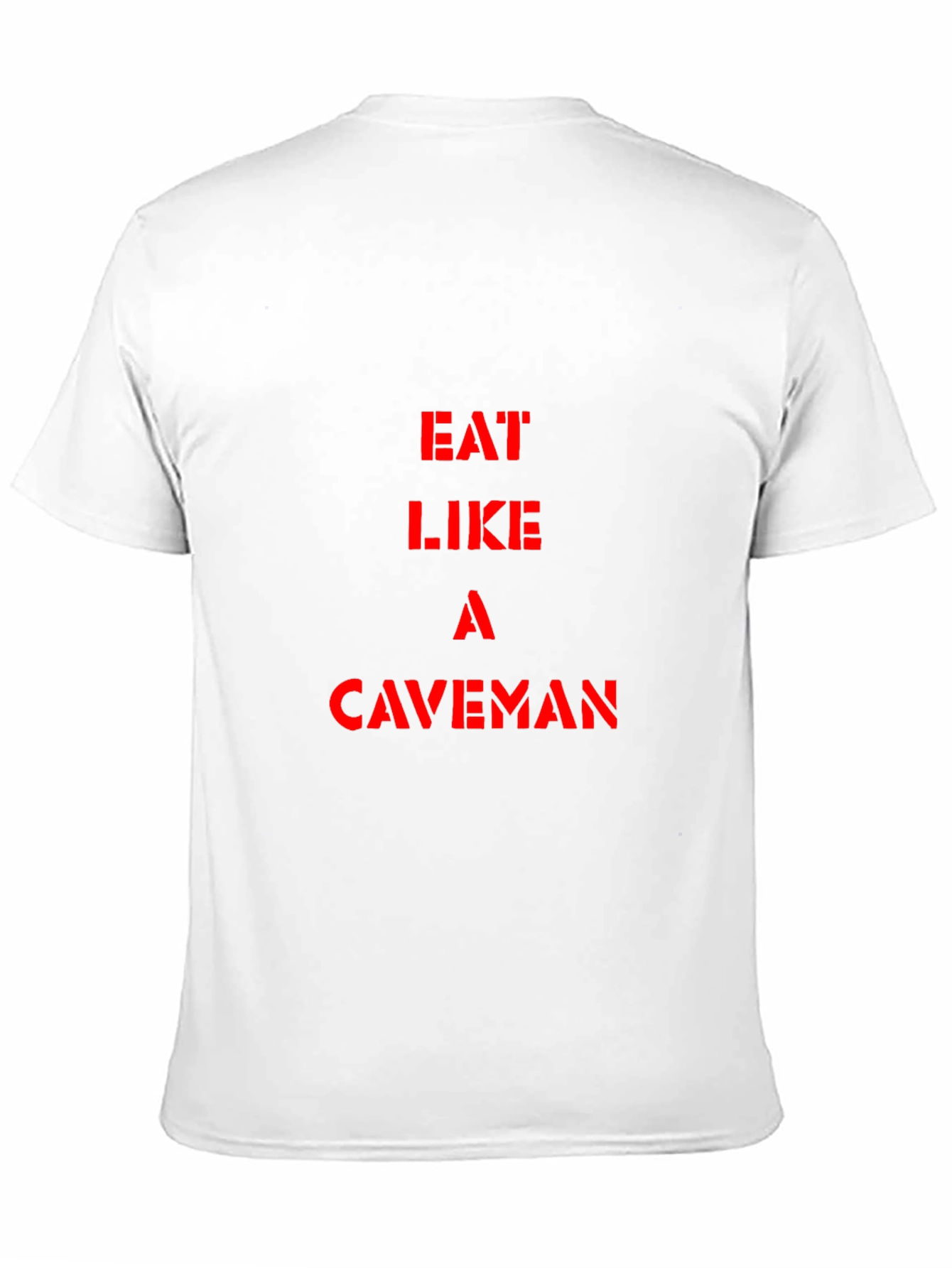 Eat Like a Caveman Black Graphic Tee