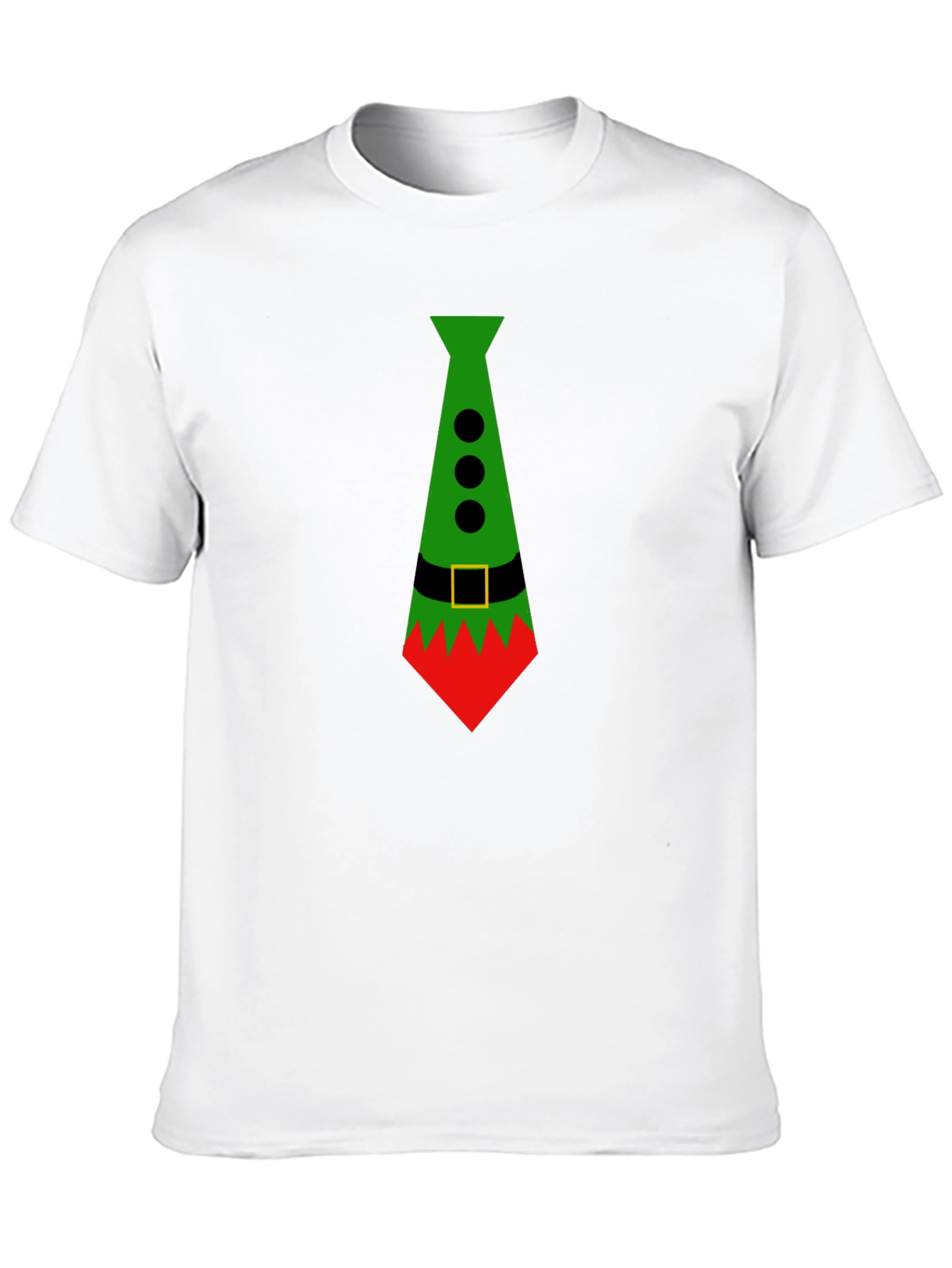 Festive Elf Tie Graphic Tee - Holiday Style!