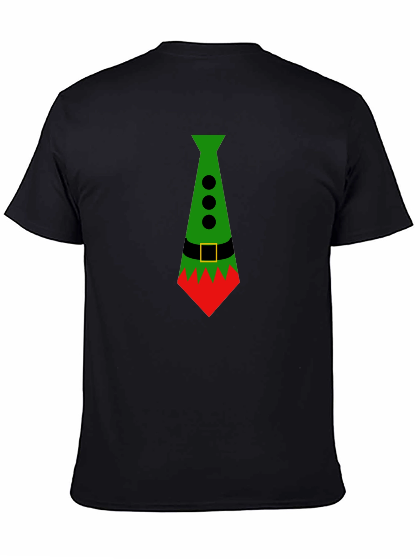 Festive Elf Tie Graphic Tee - Holiday Style!
