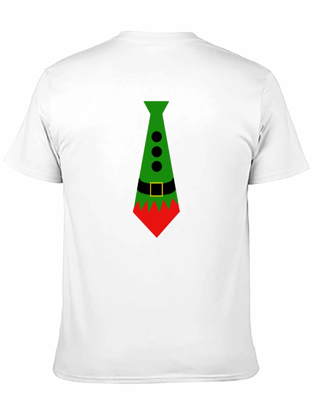 Festive Elf Tie Graphic Tee - Holiday Style!