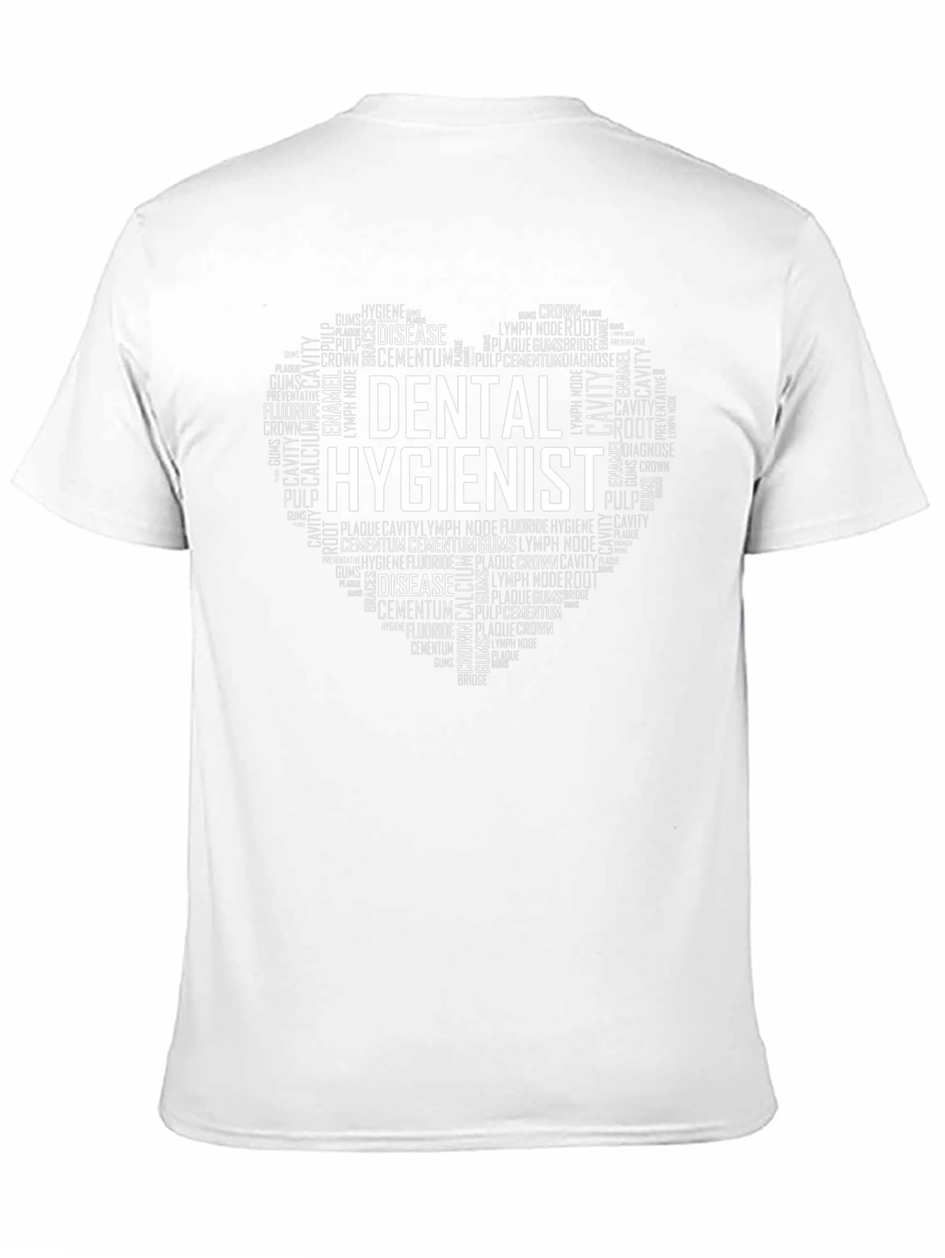 Dental Hygienist Word Art Heart T-Shirt