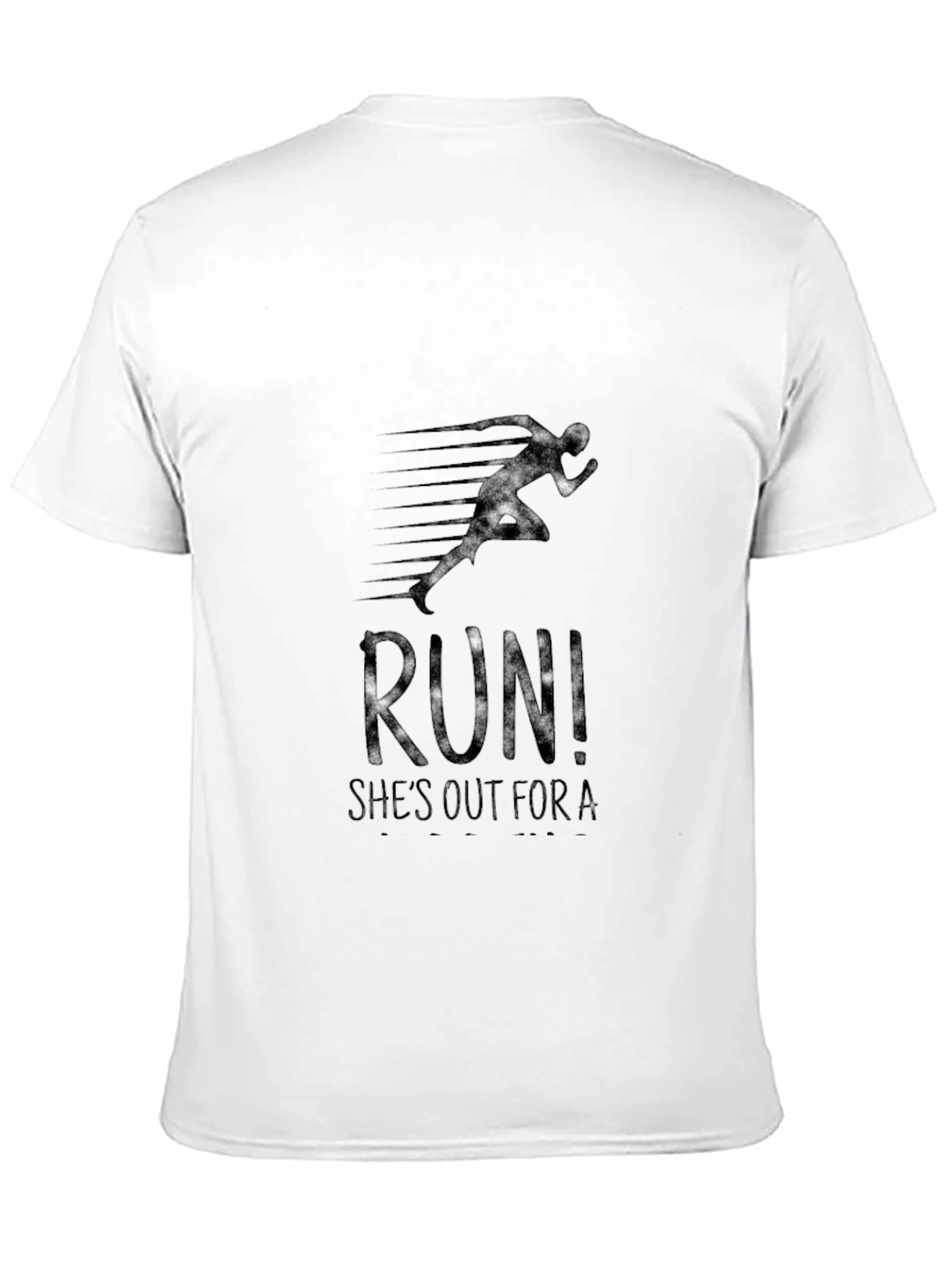 Run! Graphic Tee - Athletic Style Black T-Shirt
