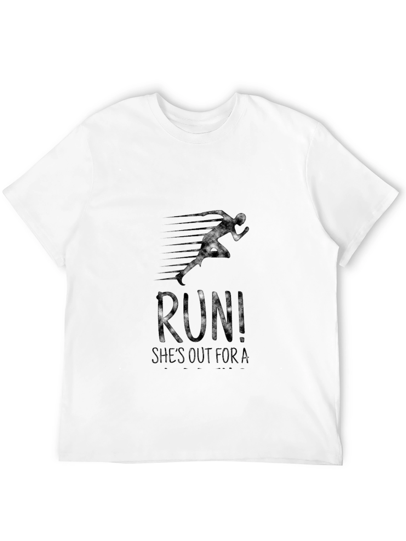 Run! Graphic Tee - Athletic Style Black T-Shirt