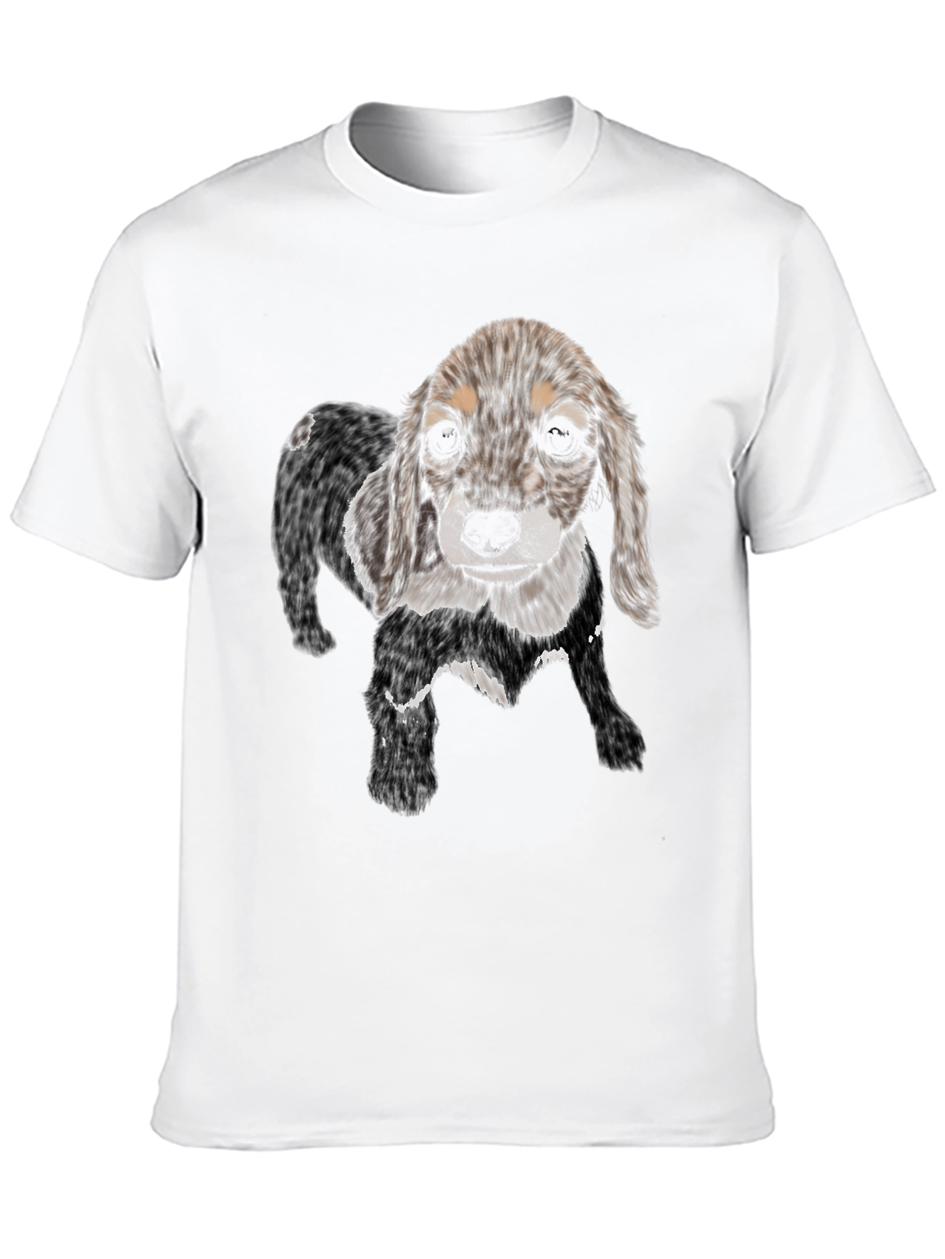 Dog Graphic Black T-Shirt - Casual Style