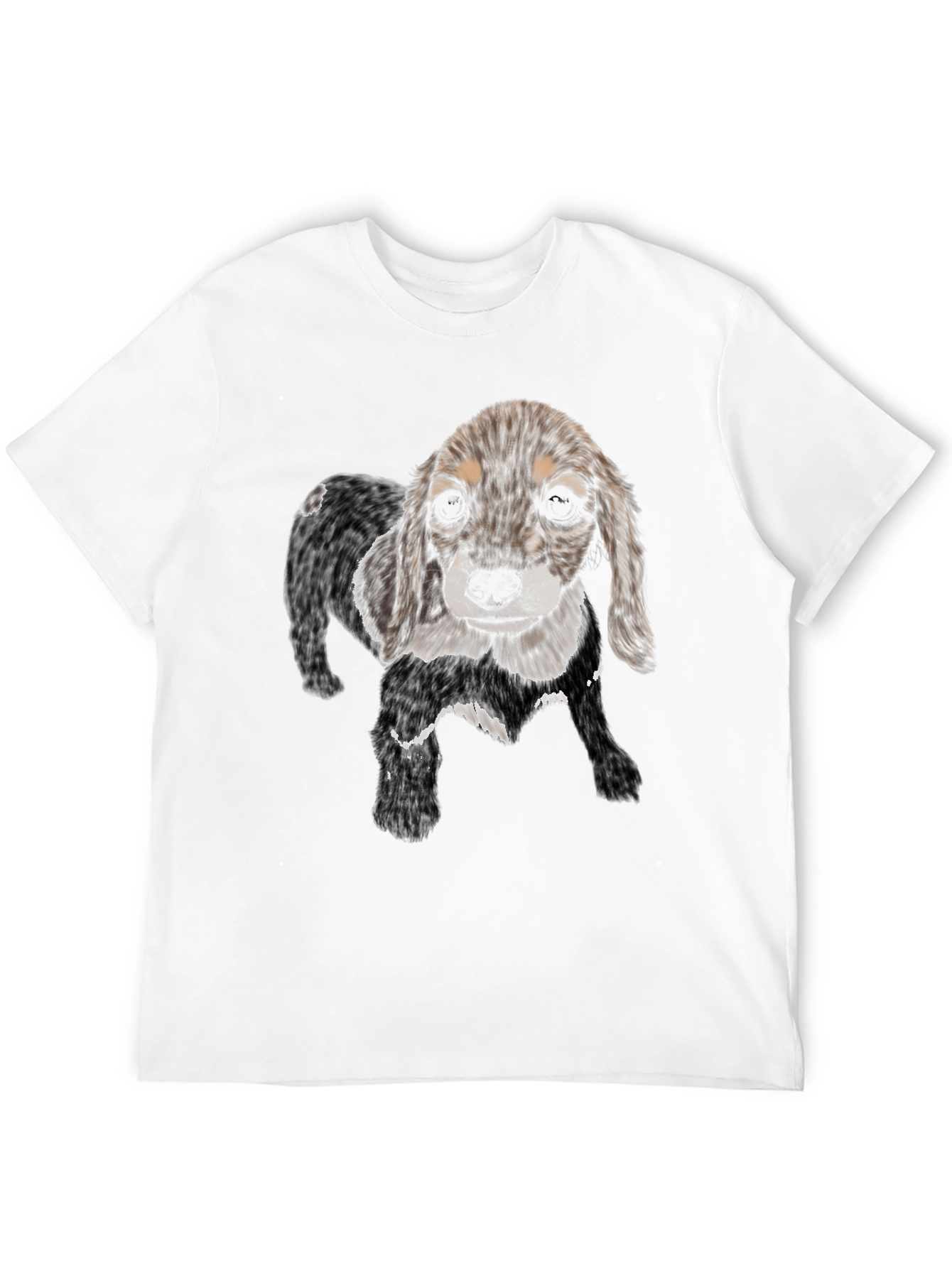 Dog Graphic Black T-Shirt - Casual Style
