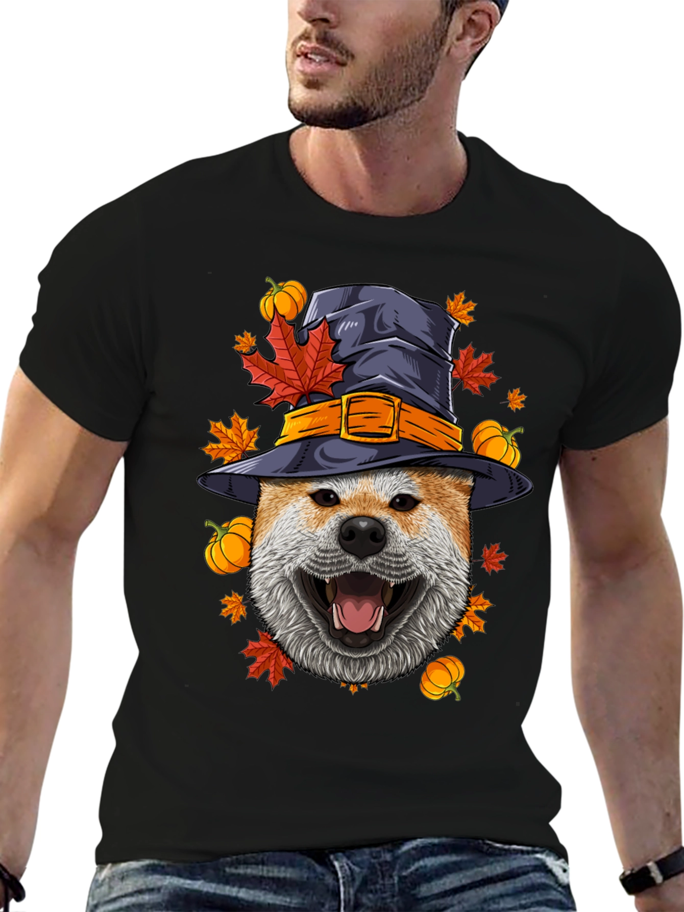 Halloween Dog Witch T-Shirt – Spooky Dog Lover Tee