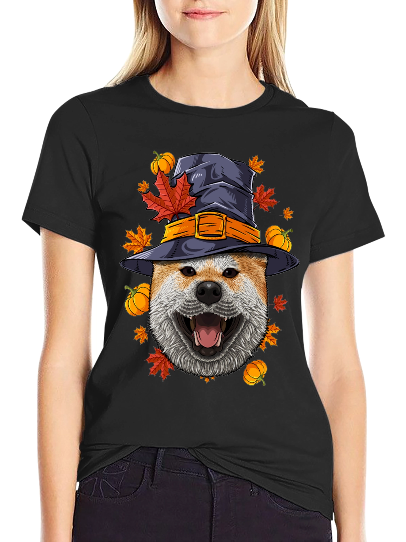 Halloween Dog Witch T-Shirt – Spooky Dog Lover Tee