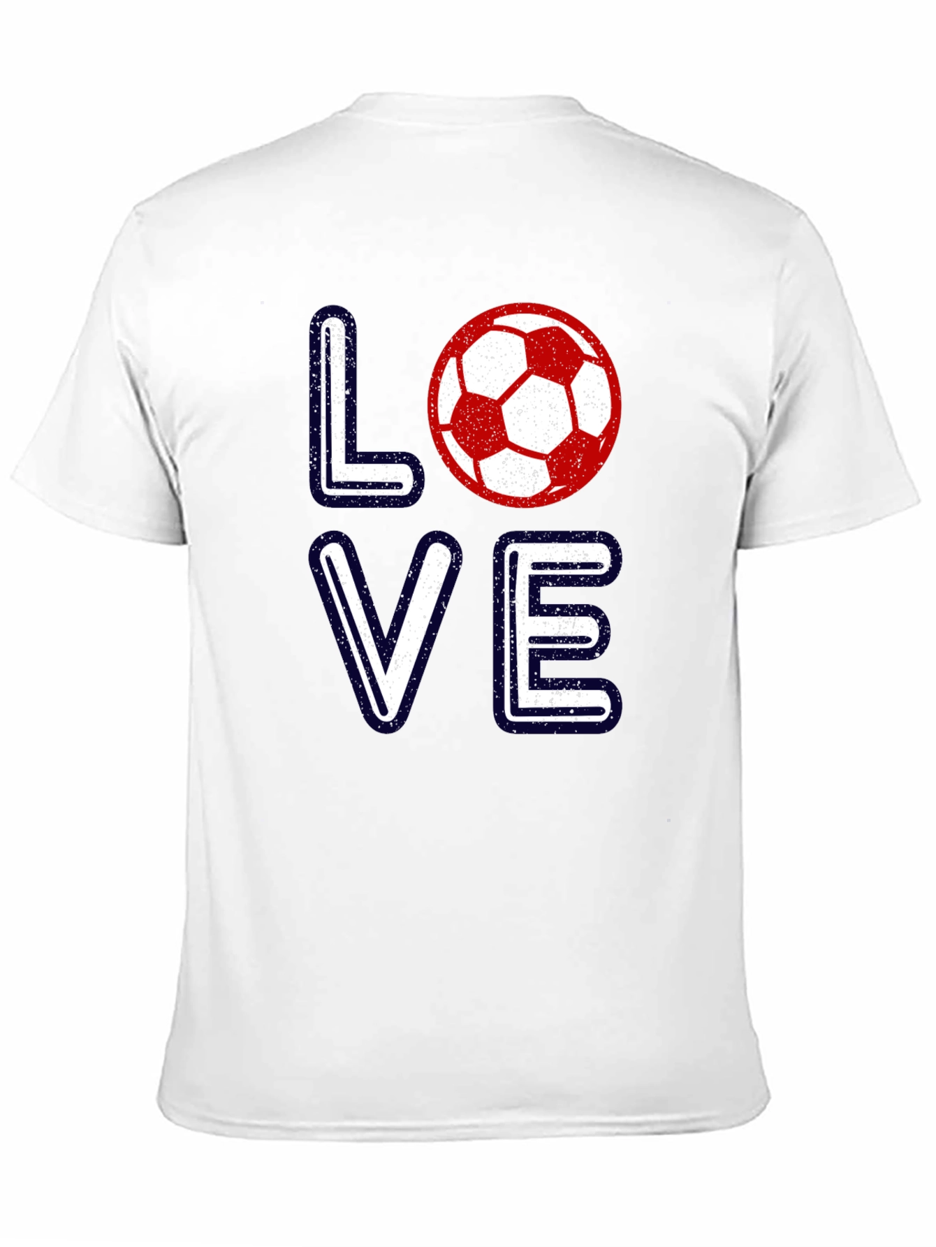 Love Soccer Graphic T-Shirt - Black