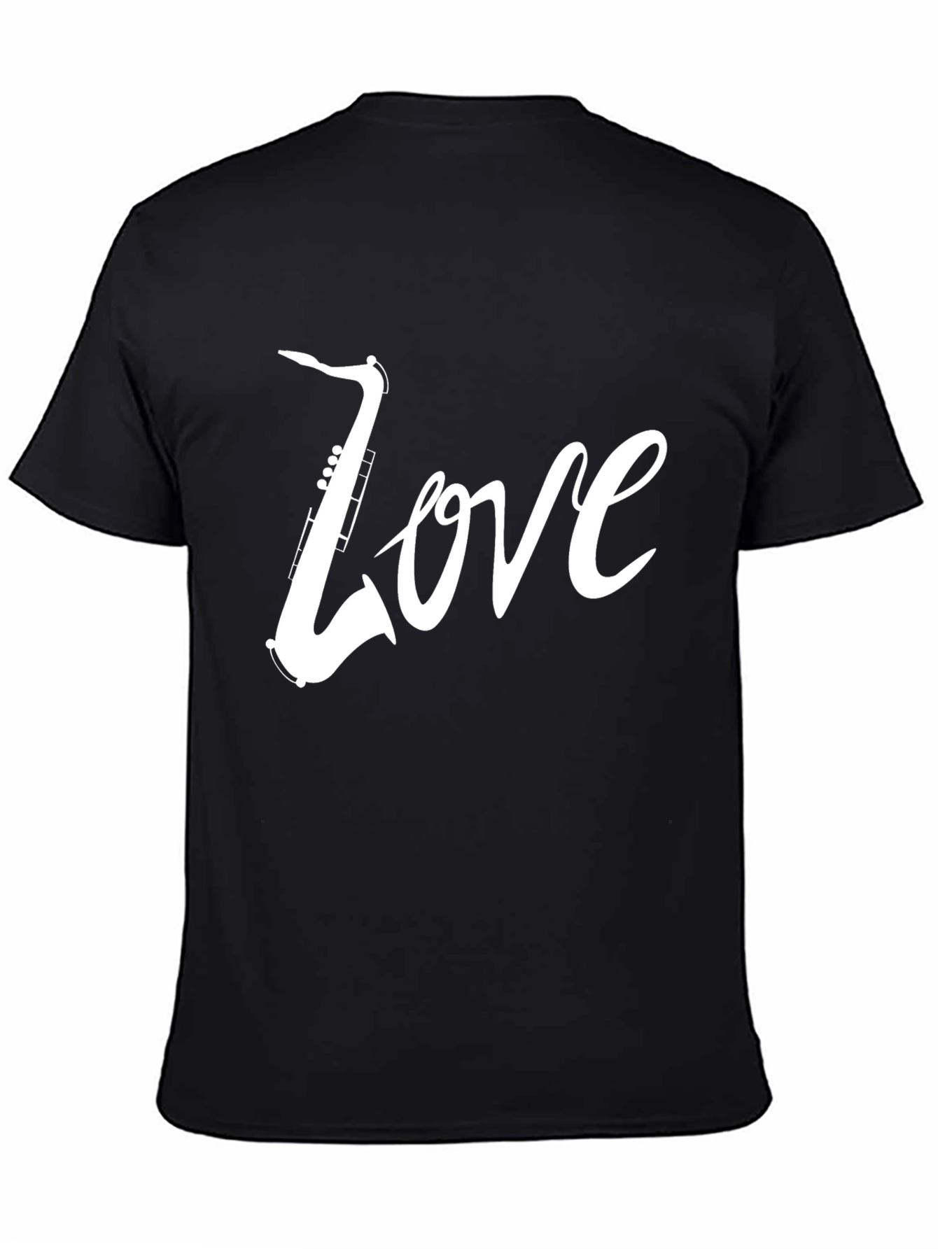 Saxophone Love Tee - Cool Graphic Music Shirt