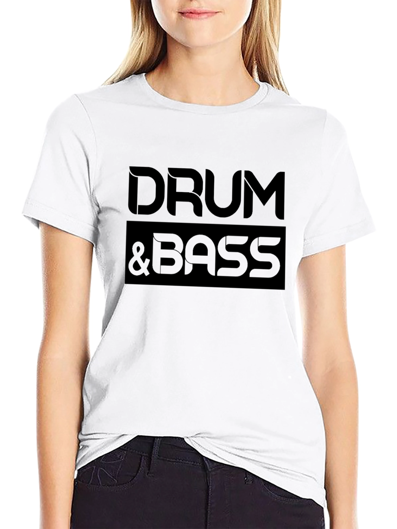Drum & Bass Graphic Tee - Black