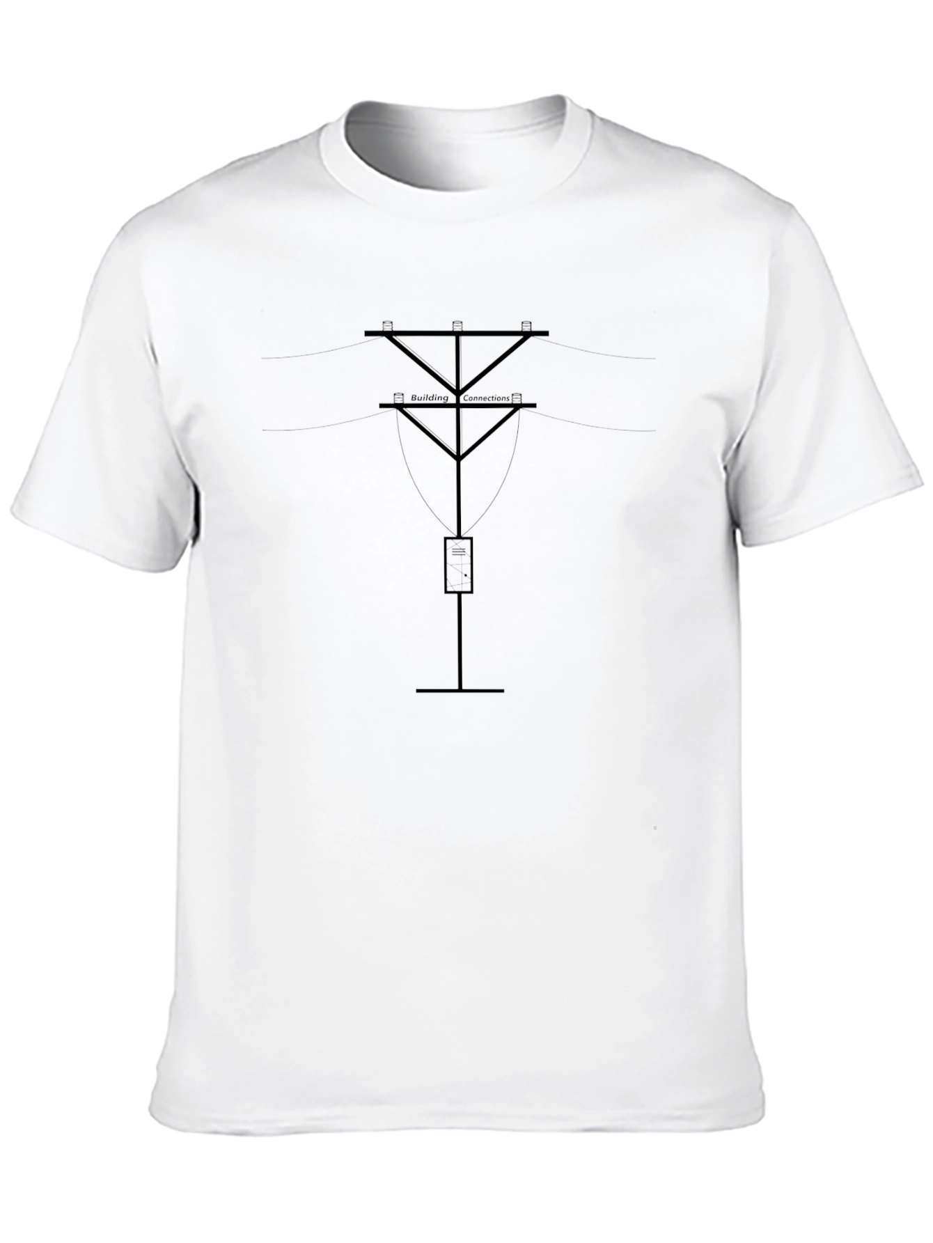 Electrical Grid T-Shirt - Black Short Sleeve Tee