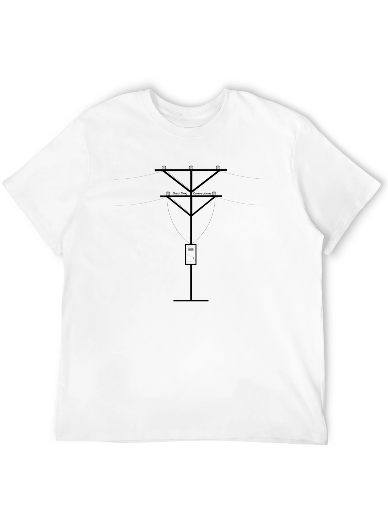 Electrical Grid T-Shirt - Black Short Sleeve Tee
