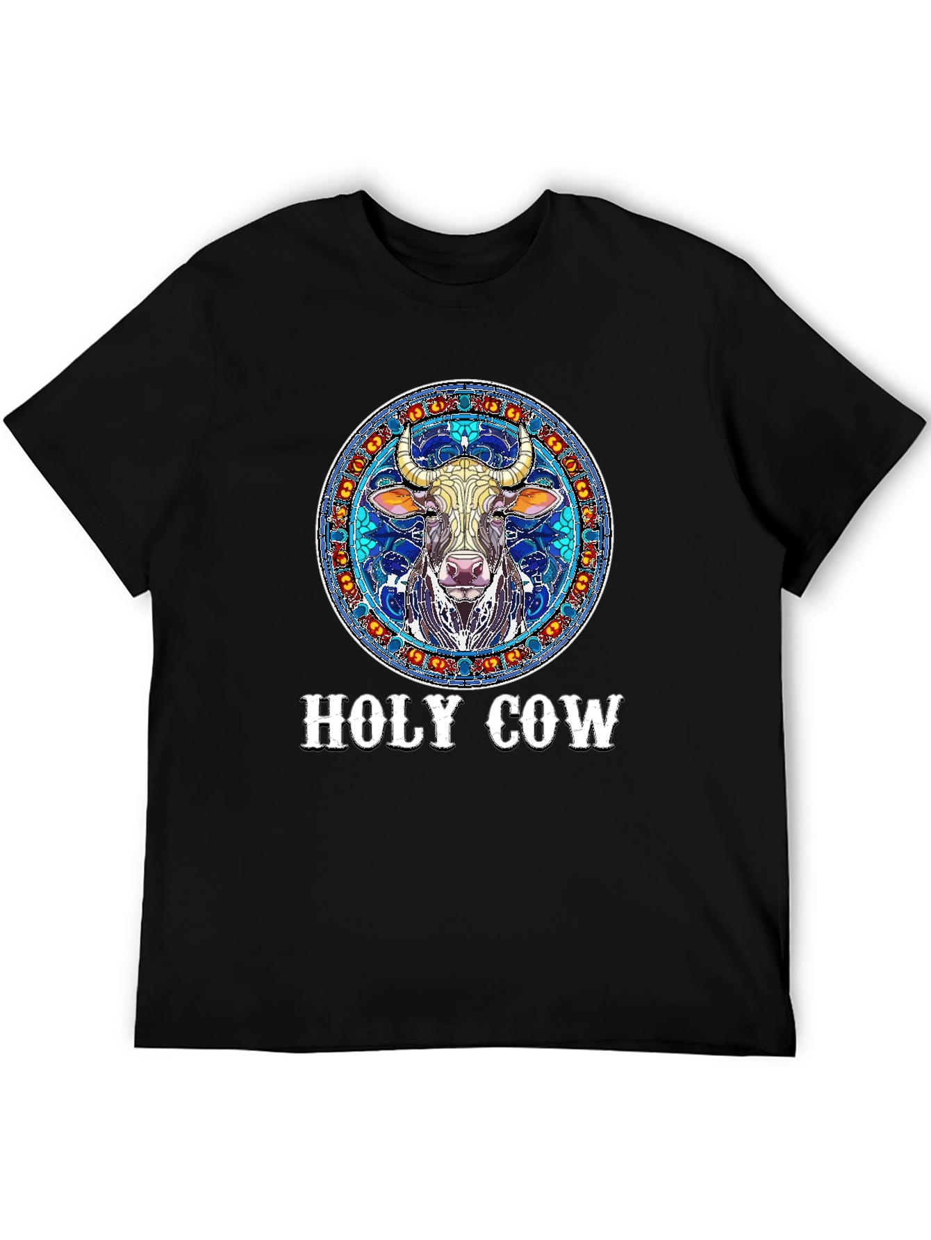 Holy Cow Graphic Print Tee - Unique Design