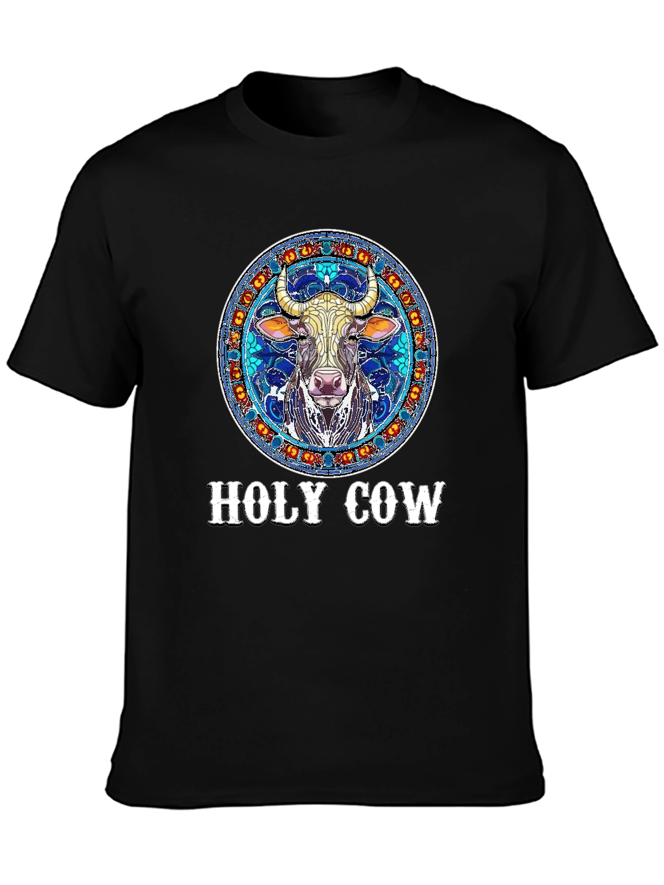 Holy Cow Graphic Print Tee - Unique Design