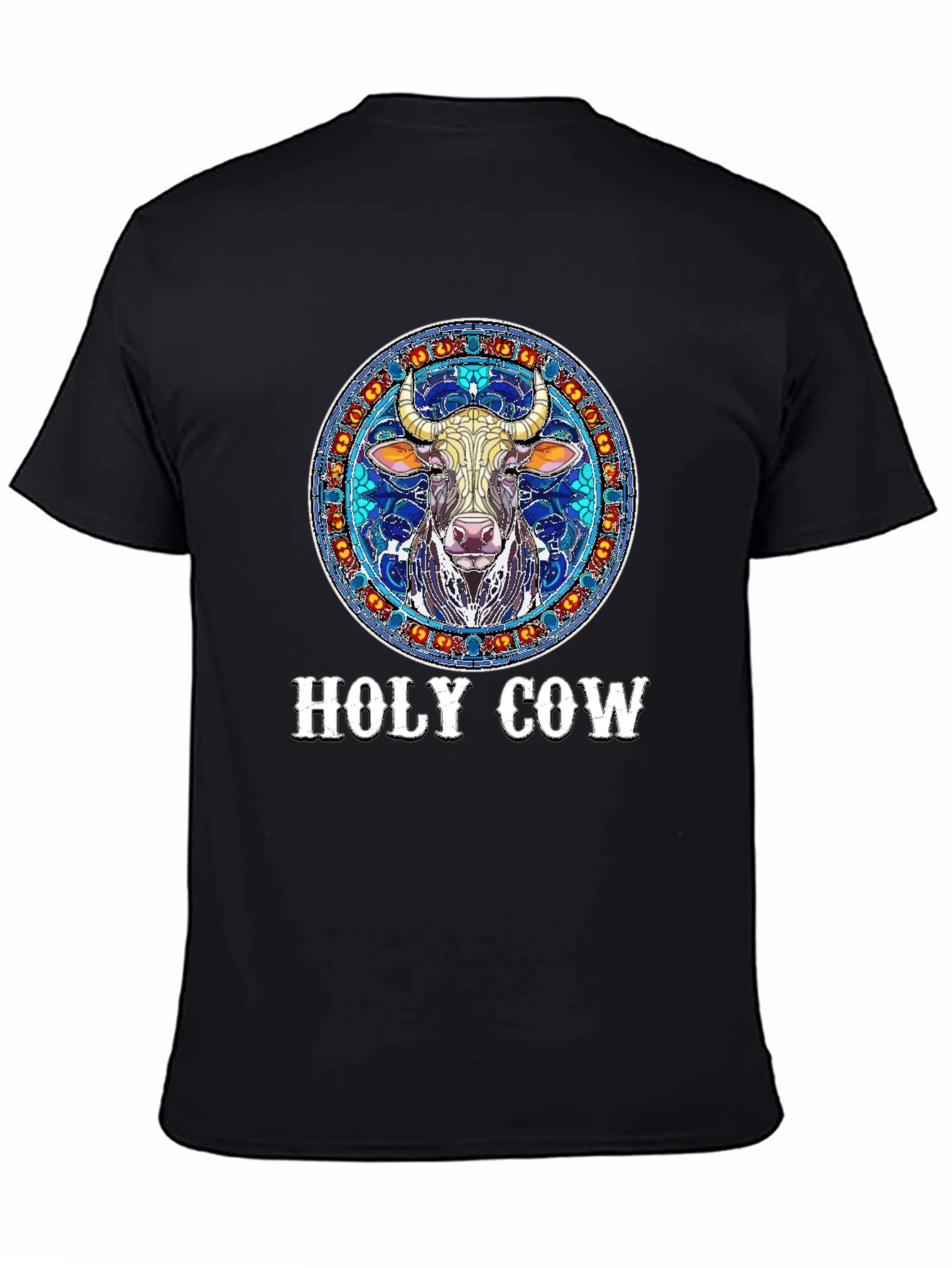 Holy Cow Graphic Print Tee - Unique Design
