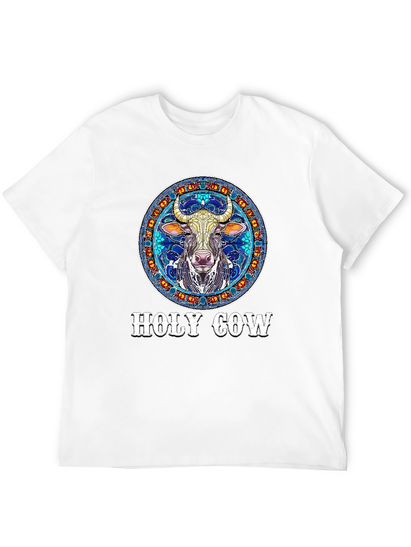 Holy Cow Graphic Print Tee - Unique Design