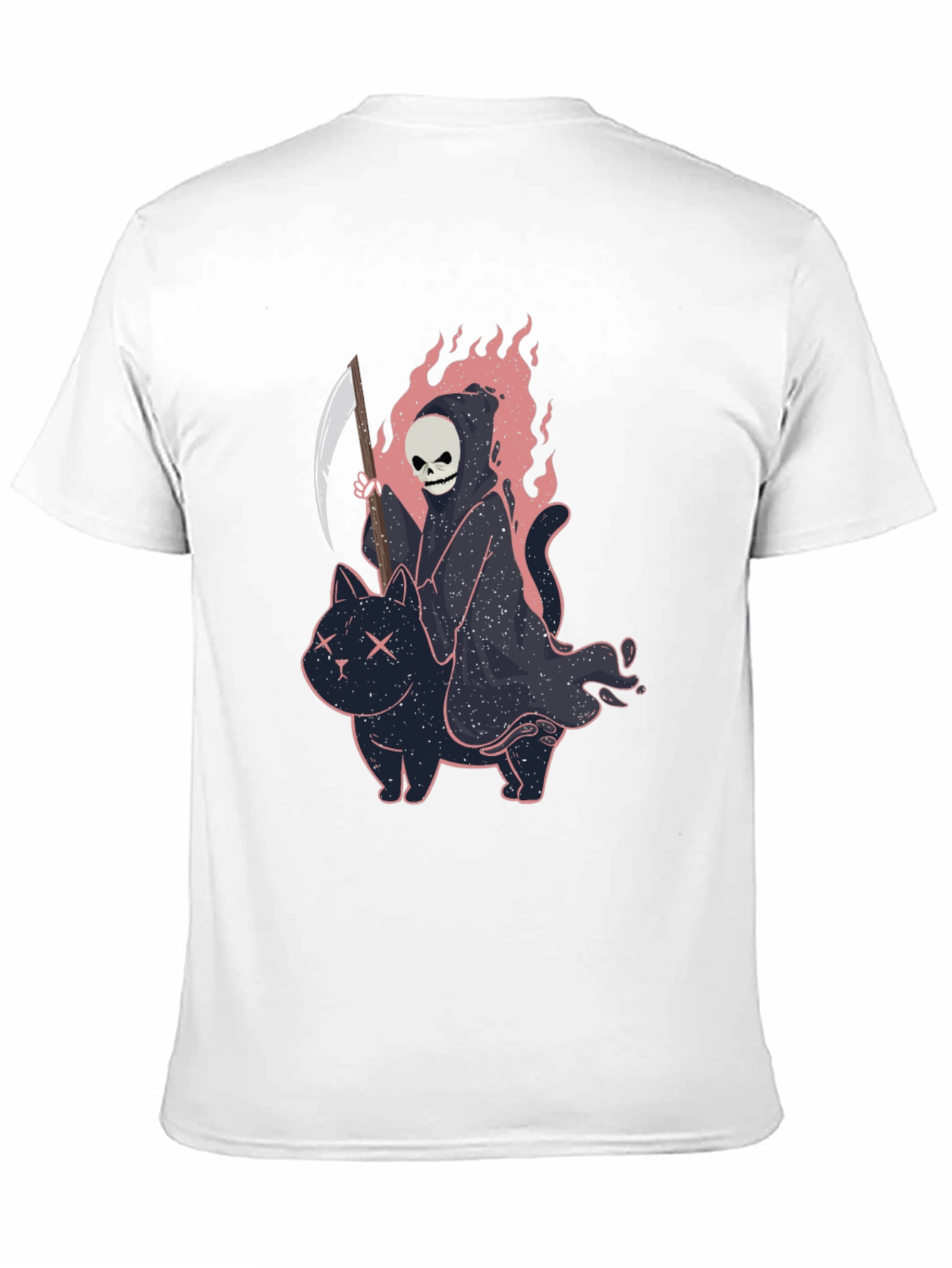 Grim Reaper Cat T-Shirt - Unique Graphic Tee