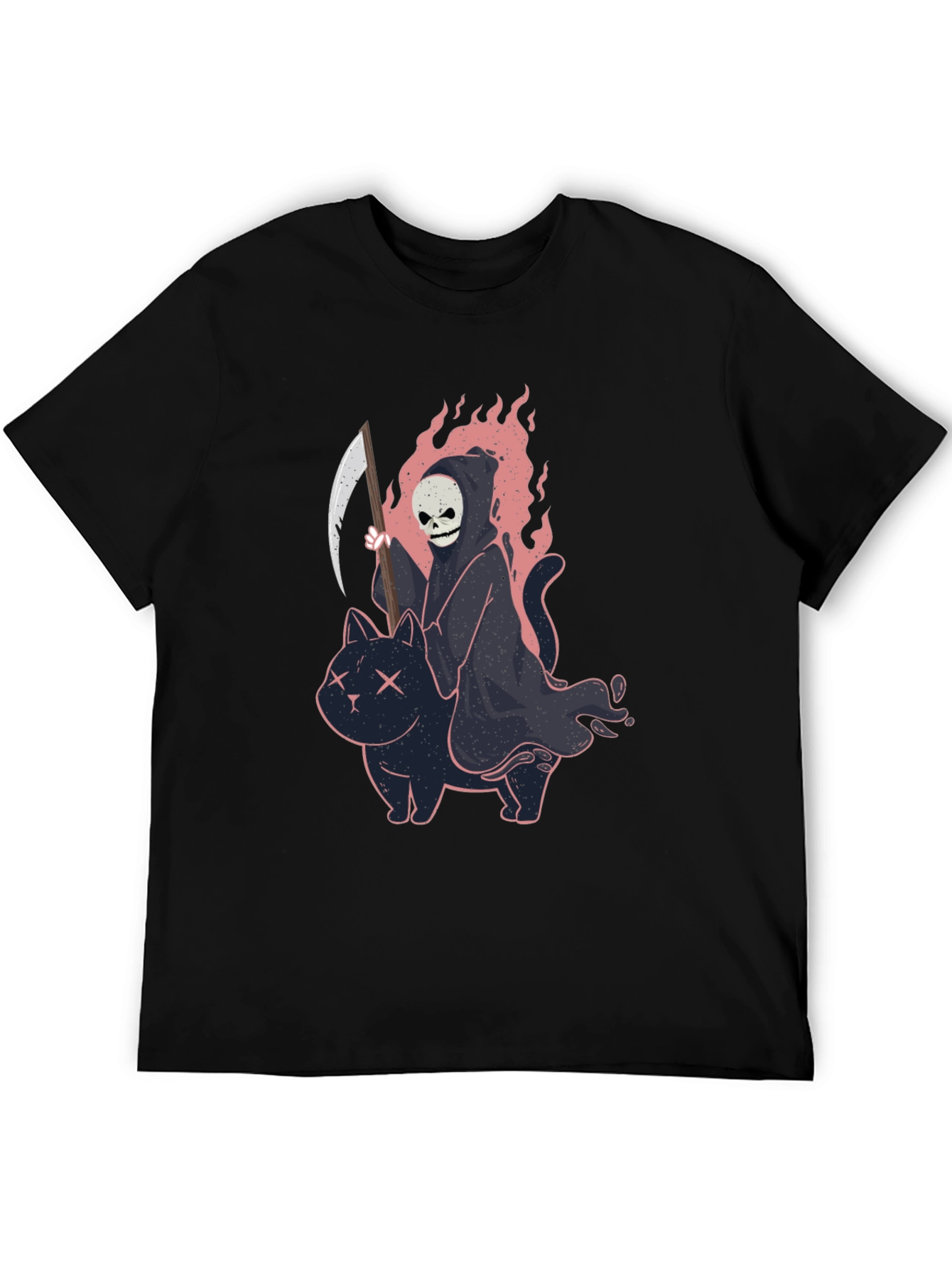 Grim Reaper Cat T-Shirt - Unique Graphic Tee