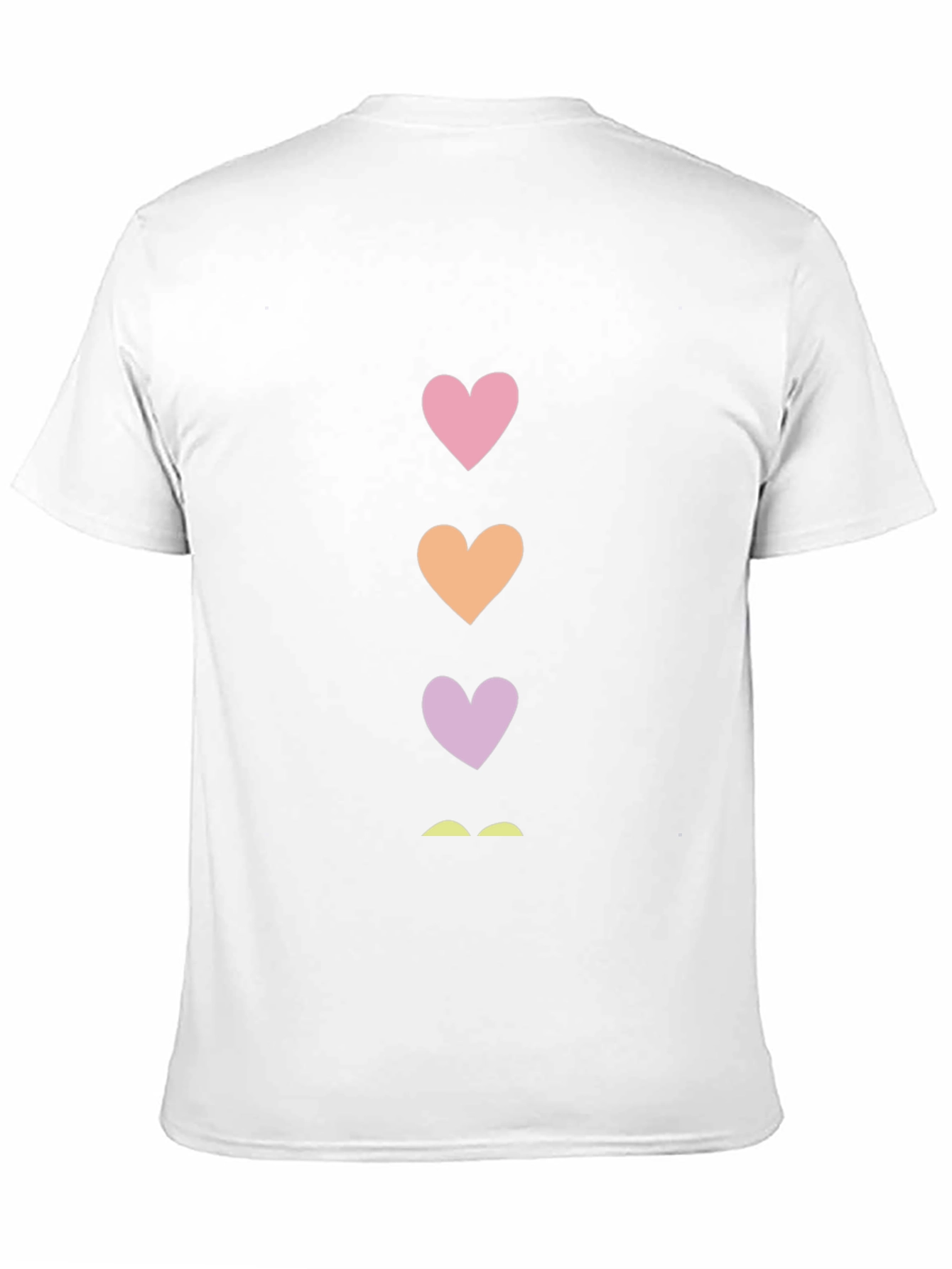 Heart Stacked T-Shirt - Casual Graphic Tee