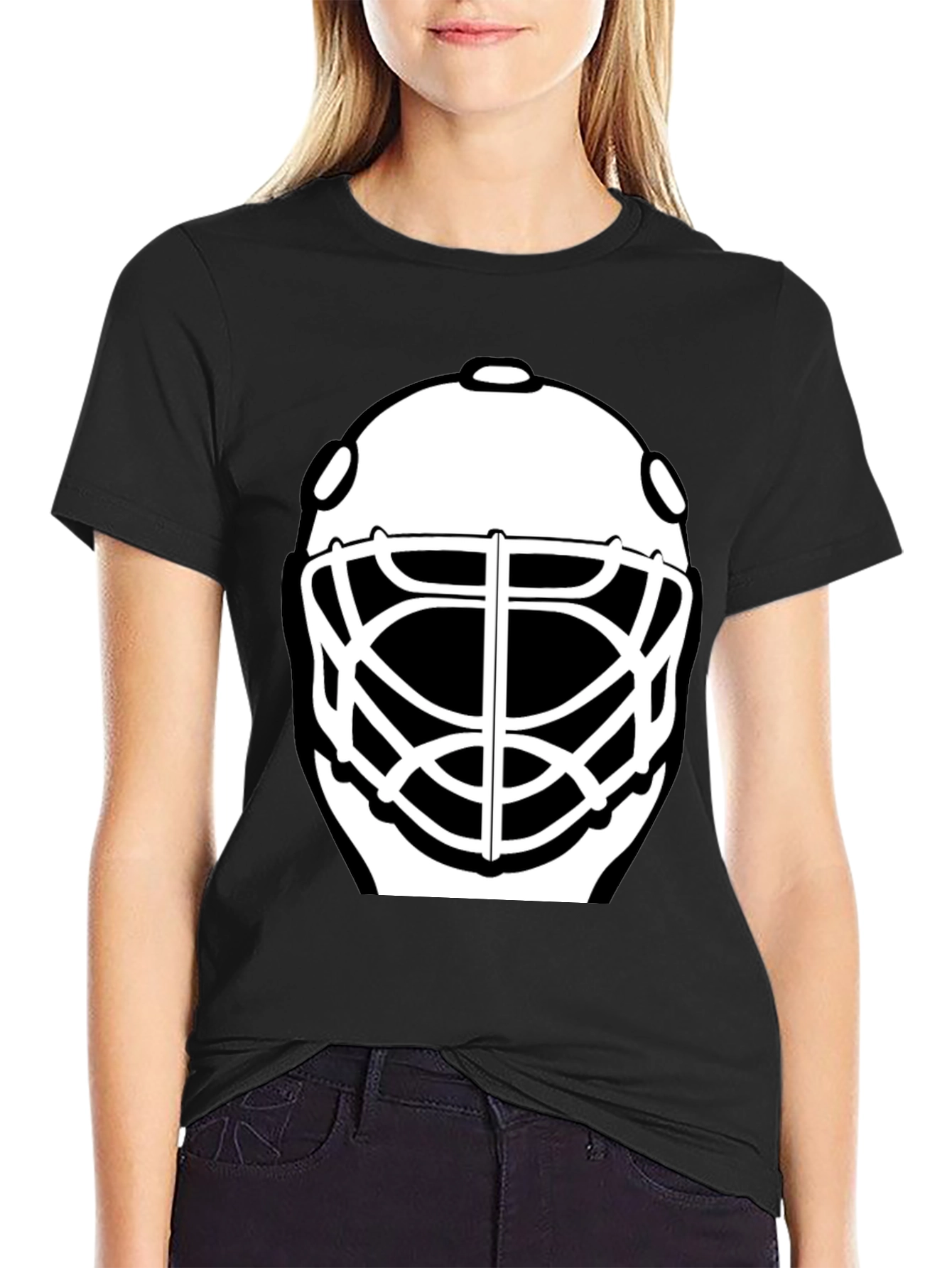 Hockey Goalie Mask Graphic T-Shirt