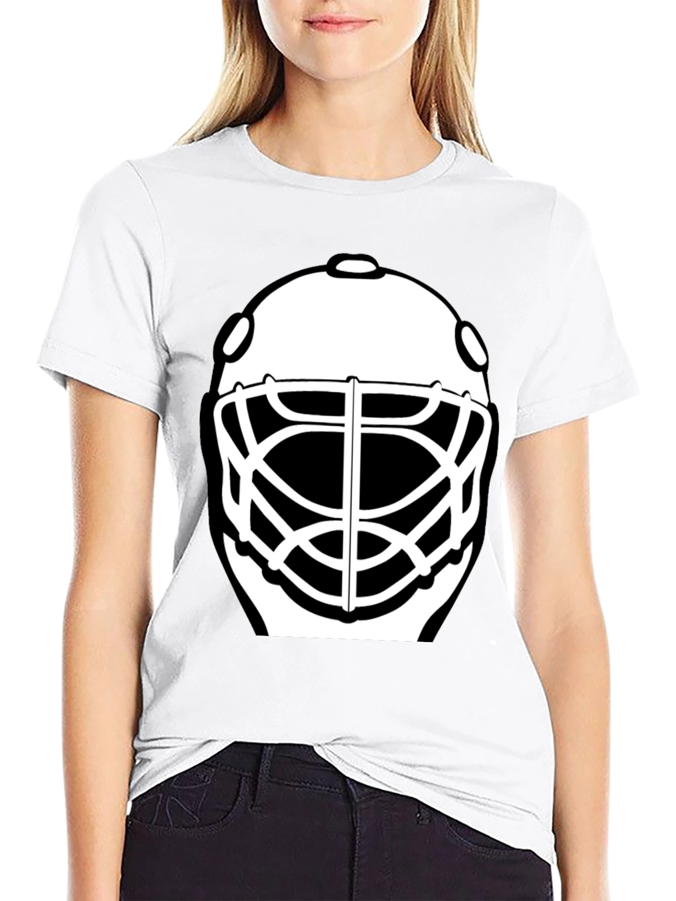 Hockey Goalie Mask Graphic T-Shirt