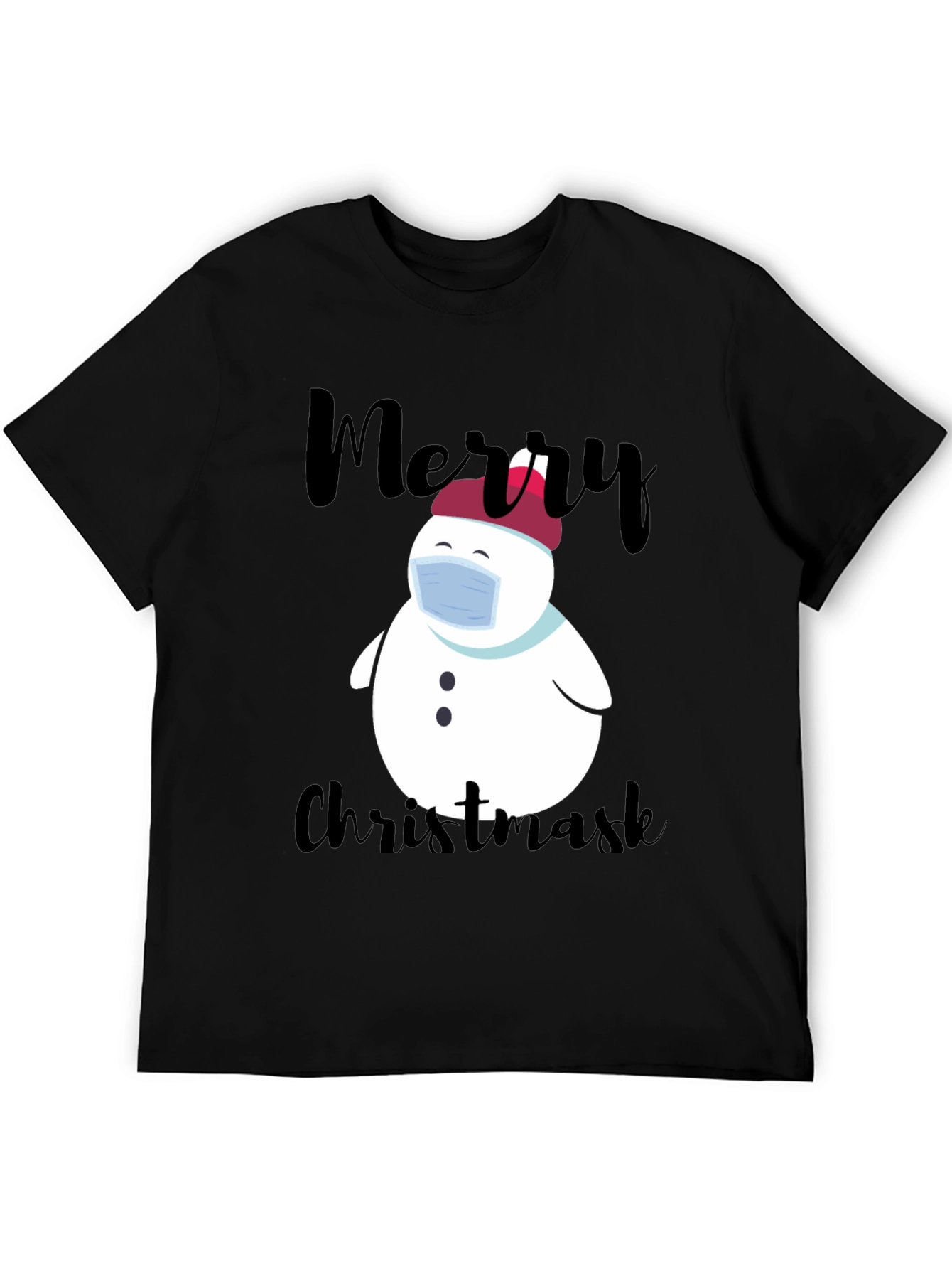 Merry Christmask Snowman T-Shirt
