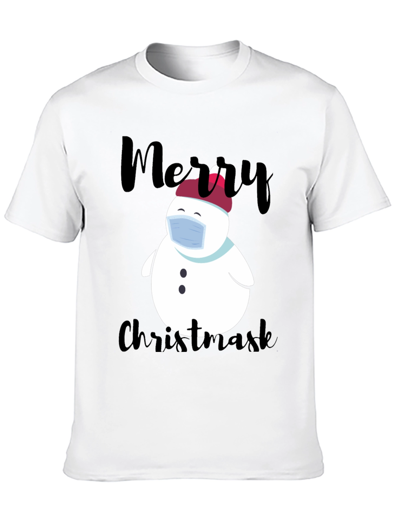 Merry Christmask Snowman T-Shirt