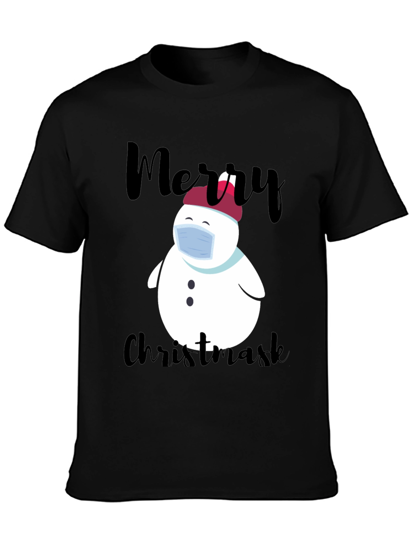 Merry Christmask Snowman T-Shirt