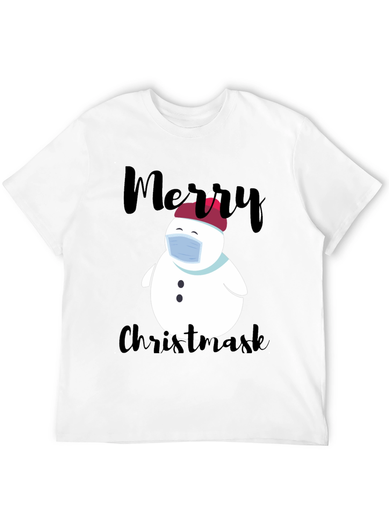 Merry Christmask Snowman T-Shirt