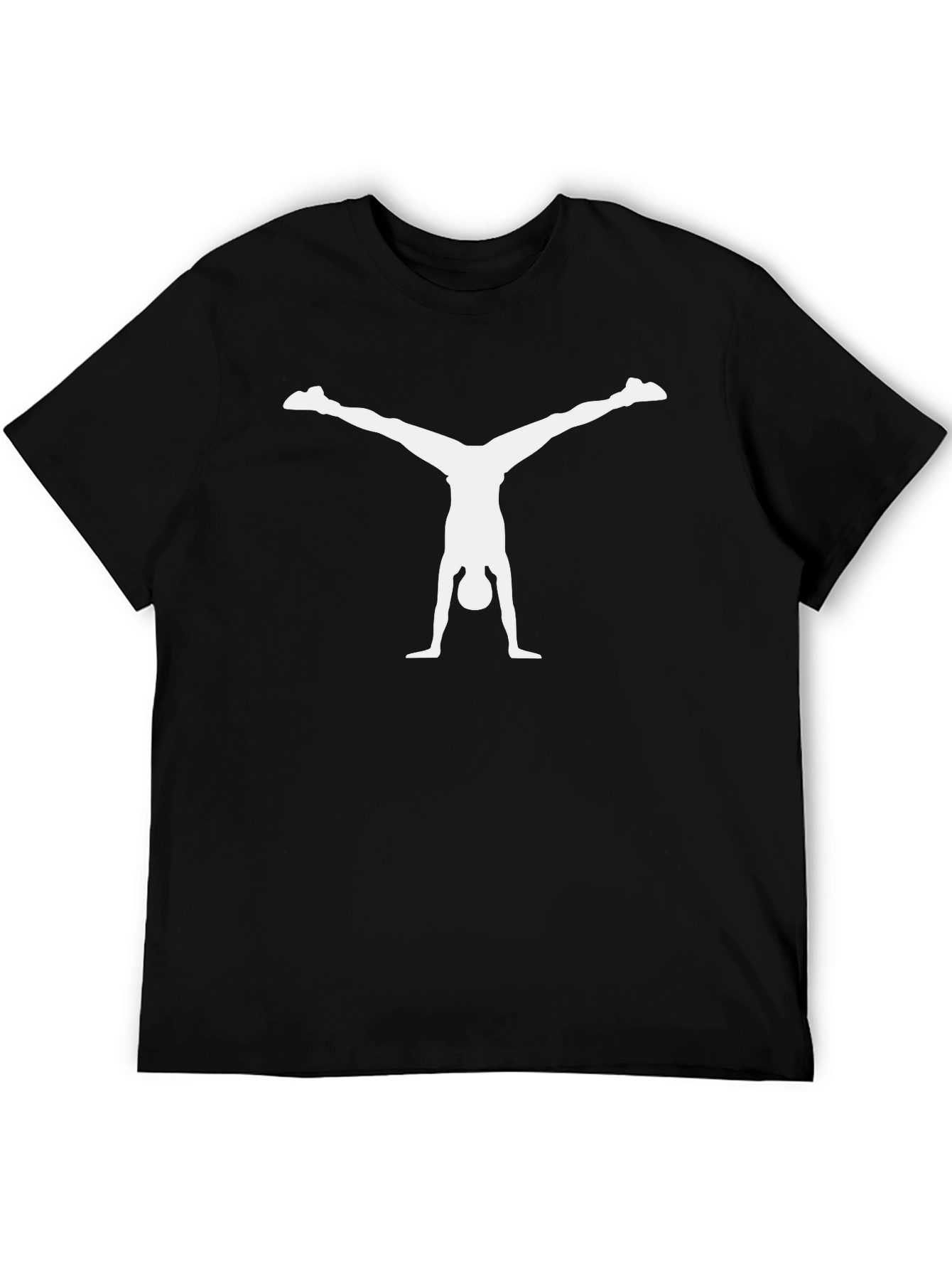 Gymnast Handstand Graphic Tee - Unisex Black T-Shirt