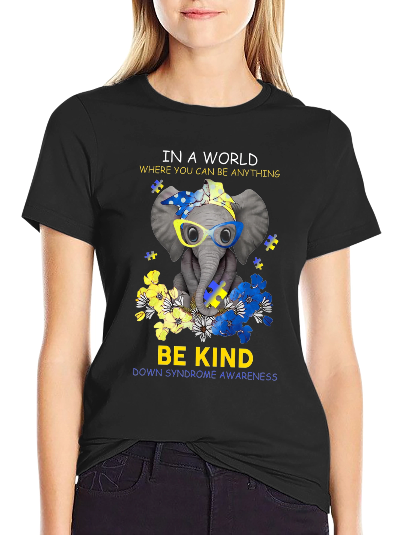 Be Kind Down Syndrome Awareness T-Shirt
