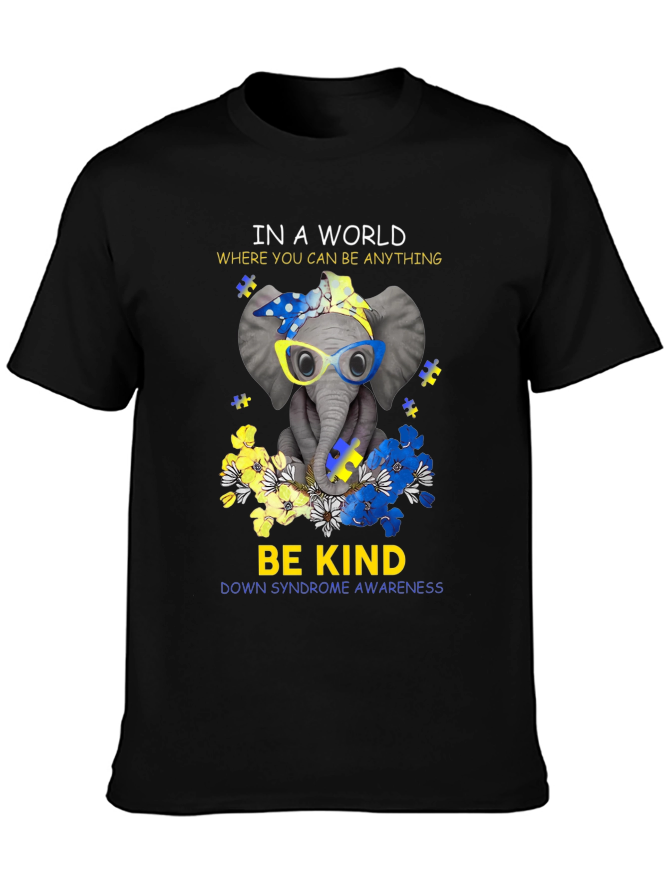 Be Kind Down Syndrome Awareness T-Shirt