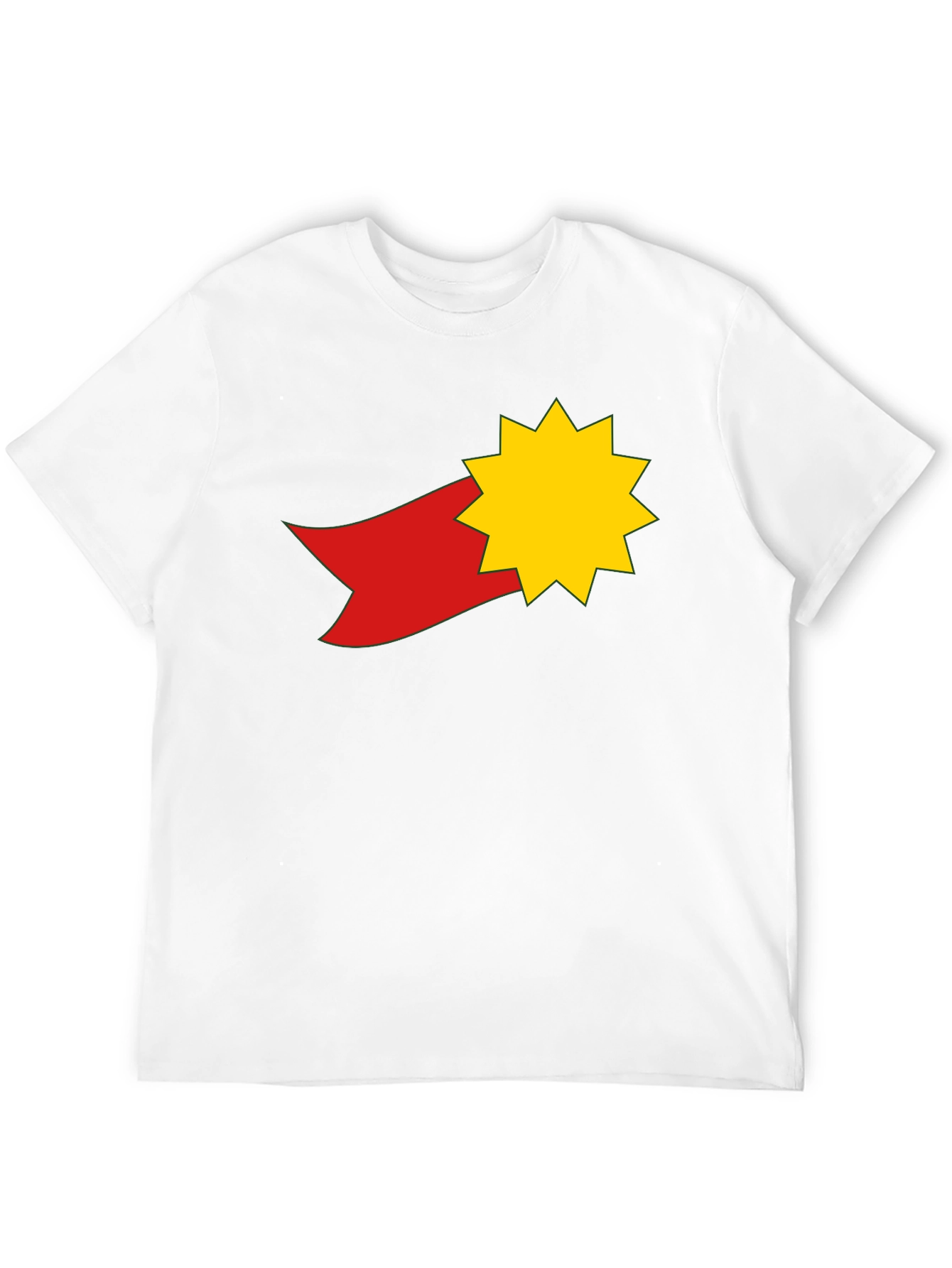 Star & Ribbon Graphic Tee - Black Casual Shirt