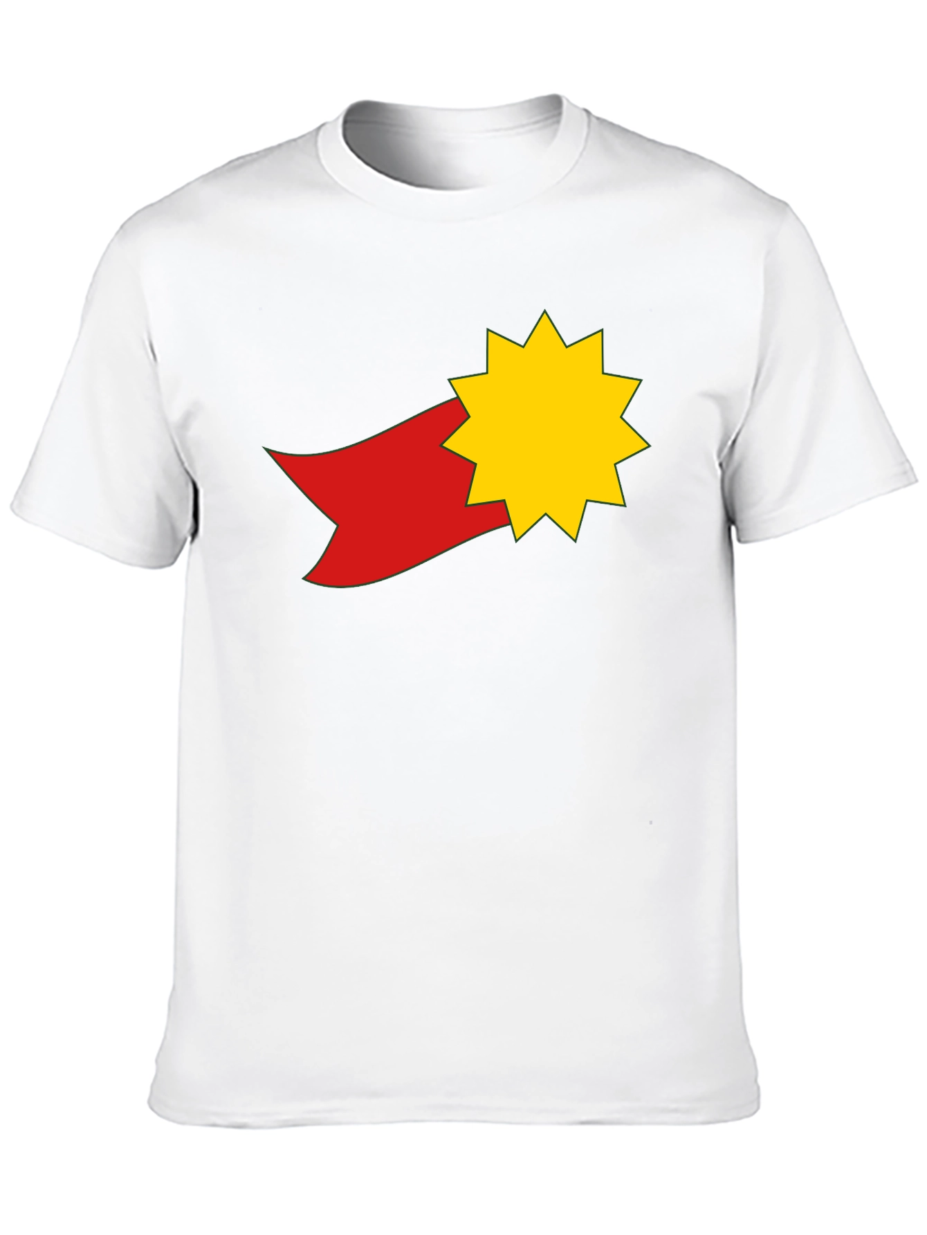 Star & Ribbon Graphic Tee - Black Casual Shirt