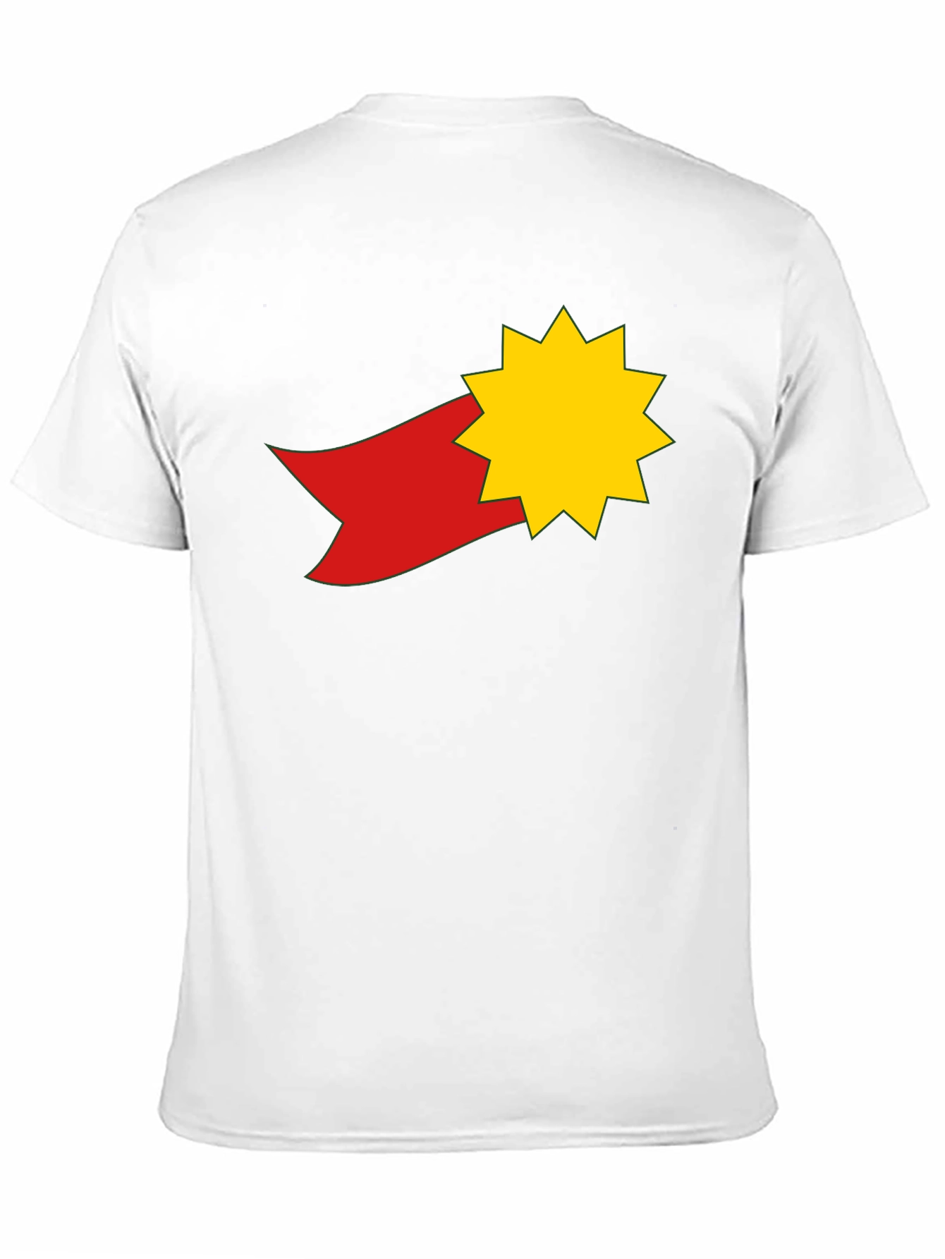 Star & Ribbon Graphic Tee - Black Casual Shirt