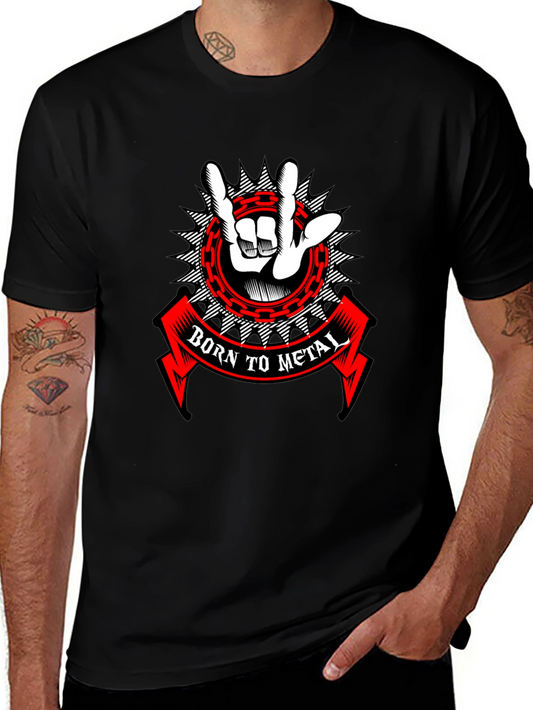 Born to Metal Graphic Tee - Rock On T-Shirt