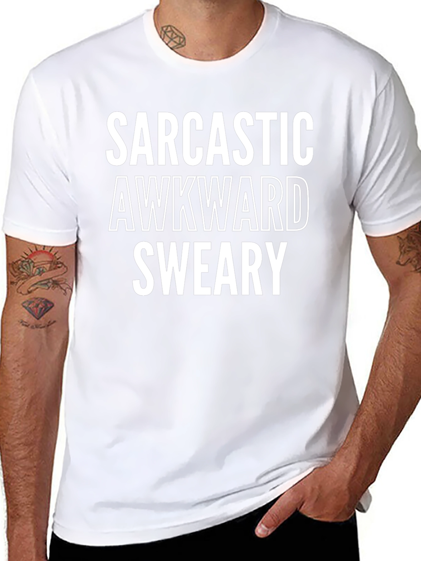 Sarcastic Awkward Sweary Graphic Tee