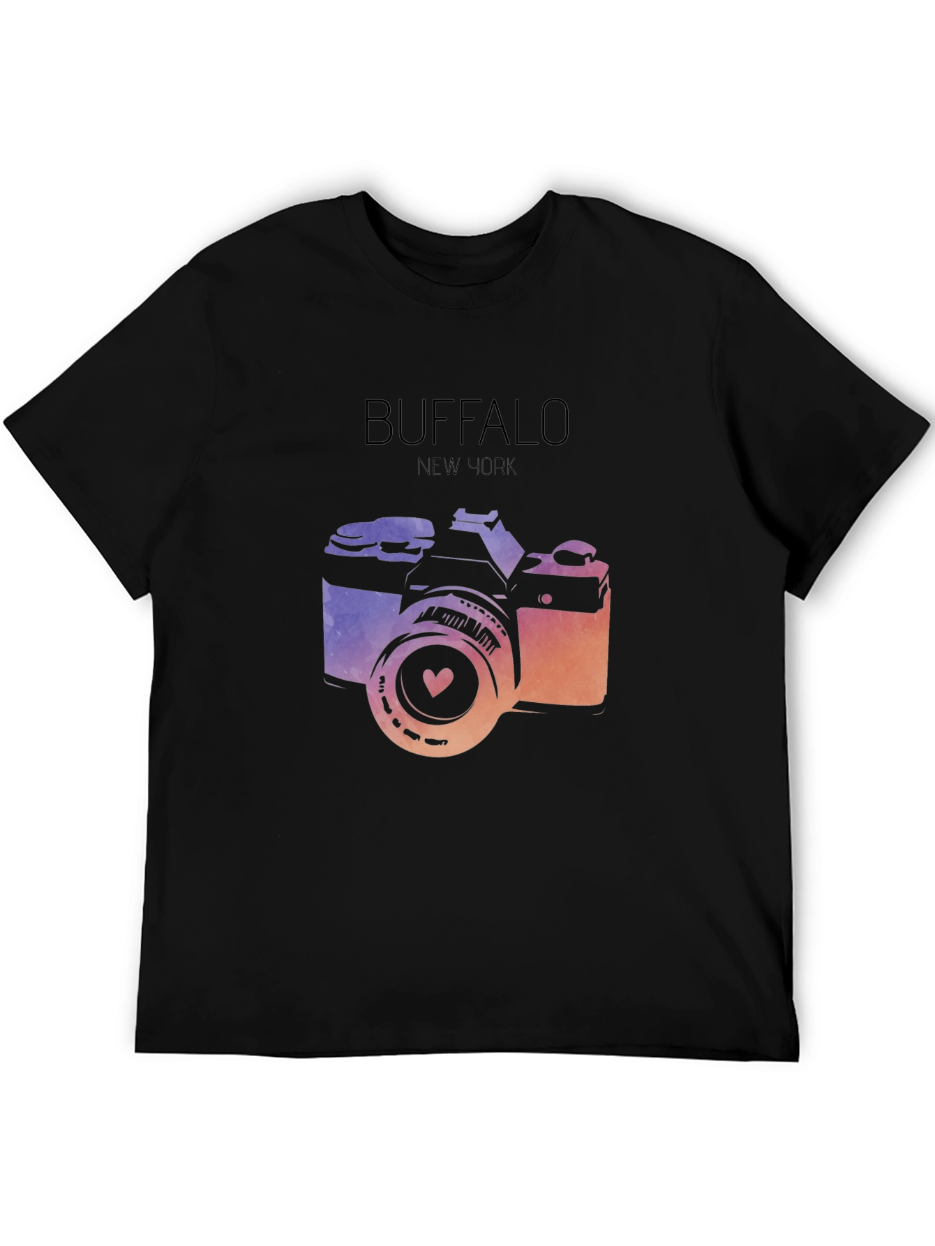 Buffalo NY Camera Graphic Tee - Stylish City Pride