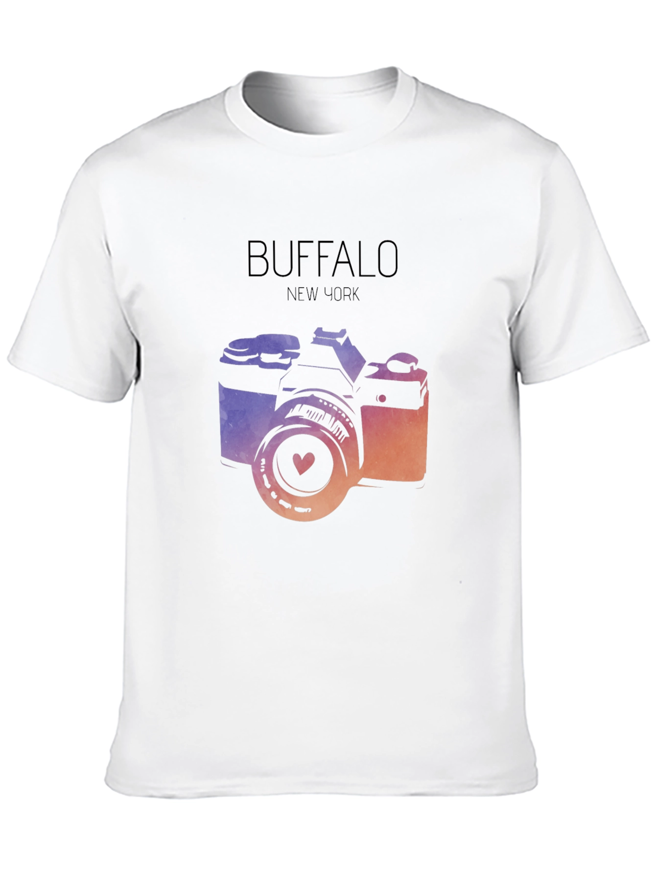 Buffalo NY Camera Graphic Tee - Stylish City Pride