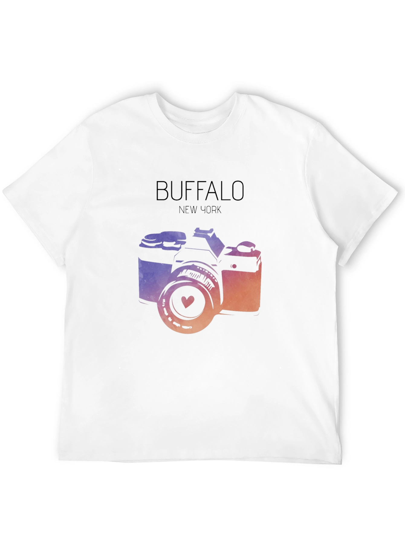 Buffalo NY Camera Graphic Tee - Stylish City Pride