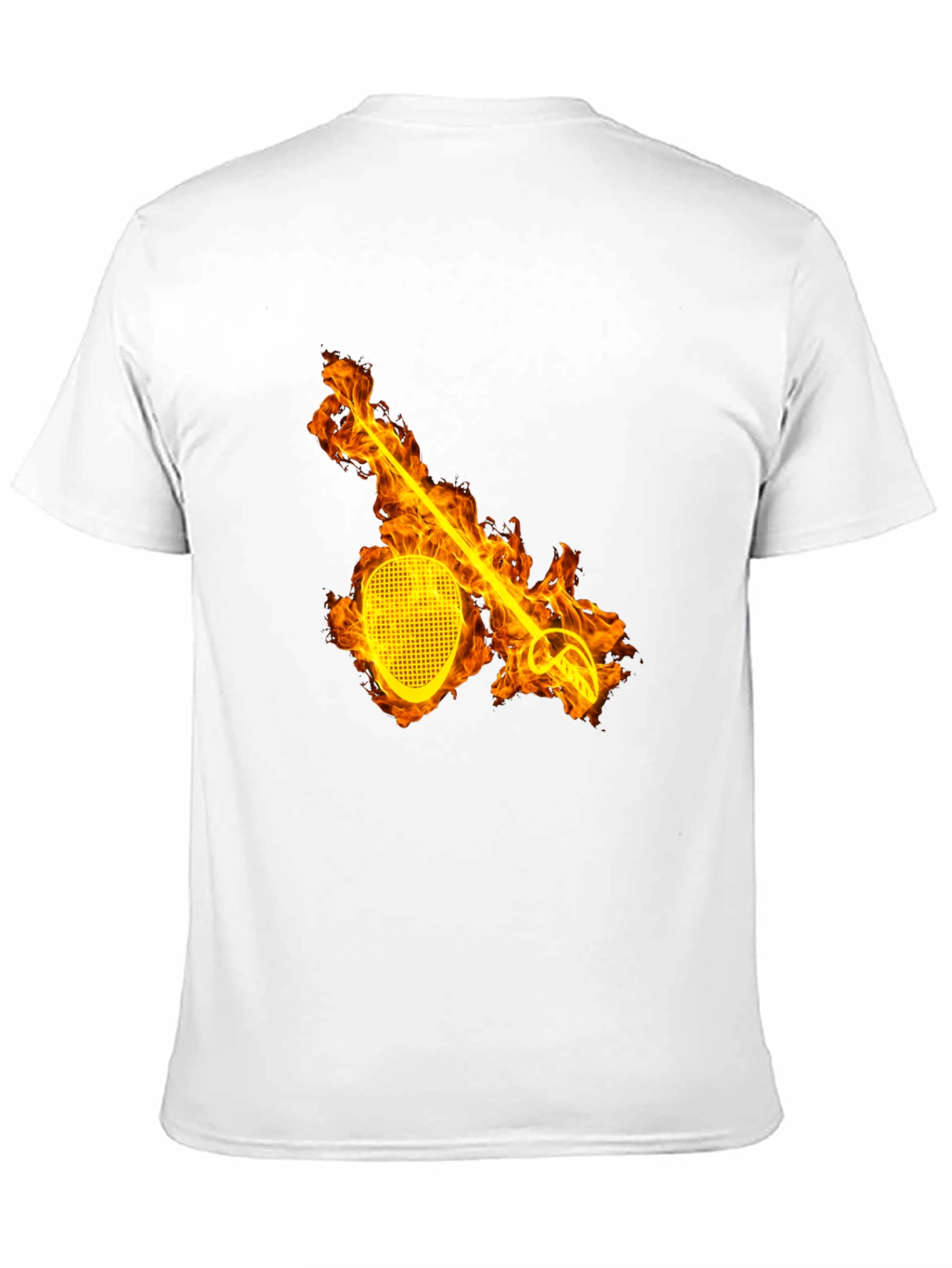 Flaming Fencing T-Shirt - Black Graphic Tee