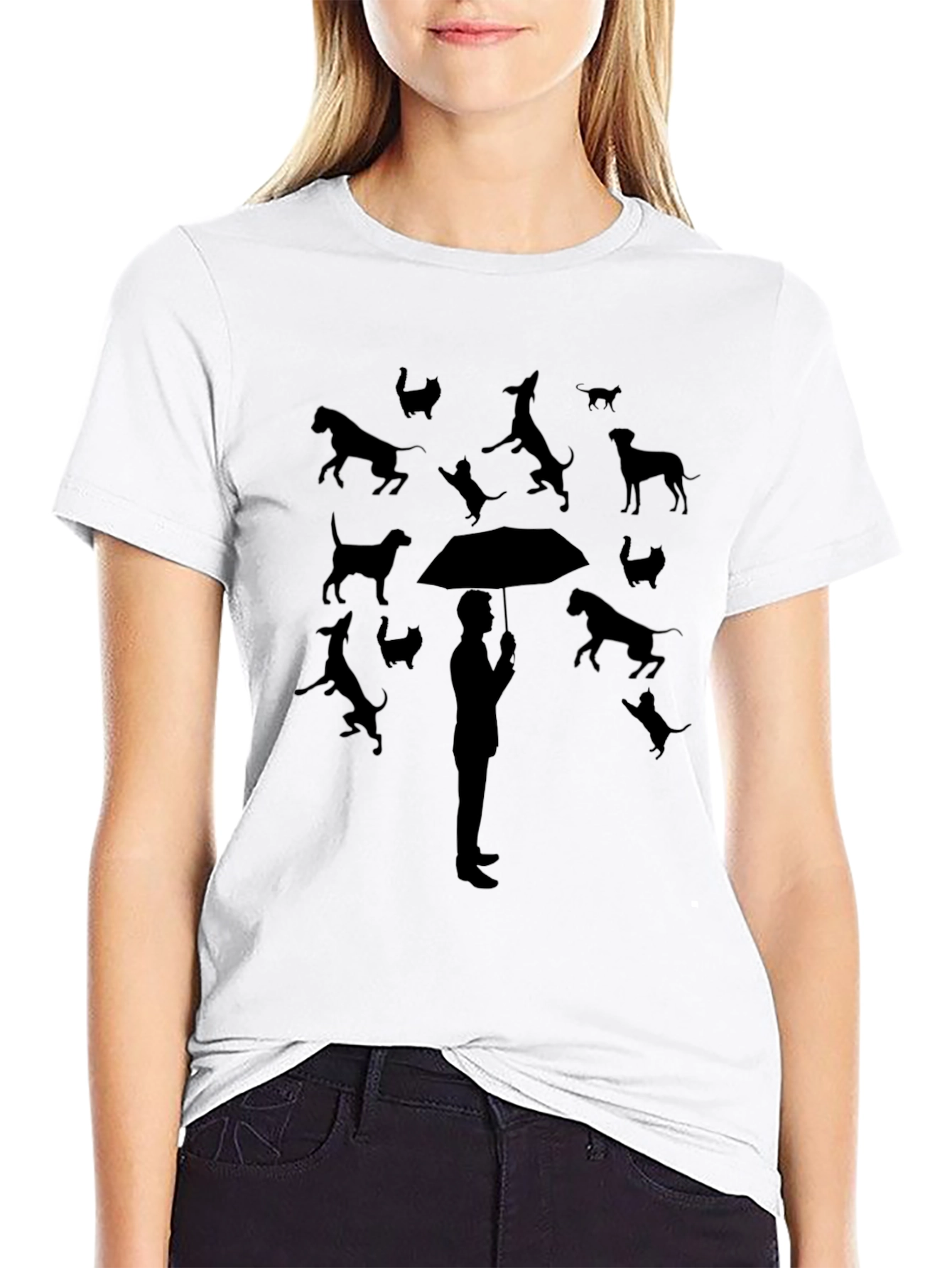 Raining Cats & Dogs T-Shirt – Funny Animal Lover Graphic Tee