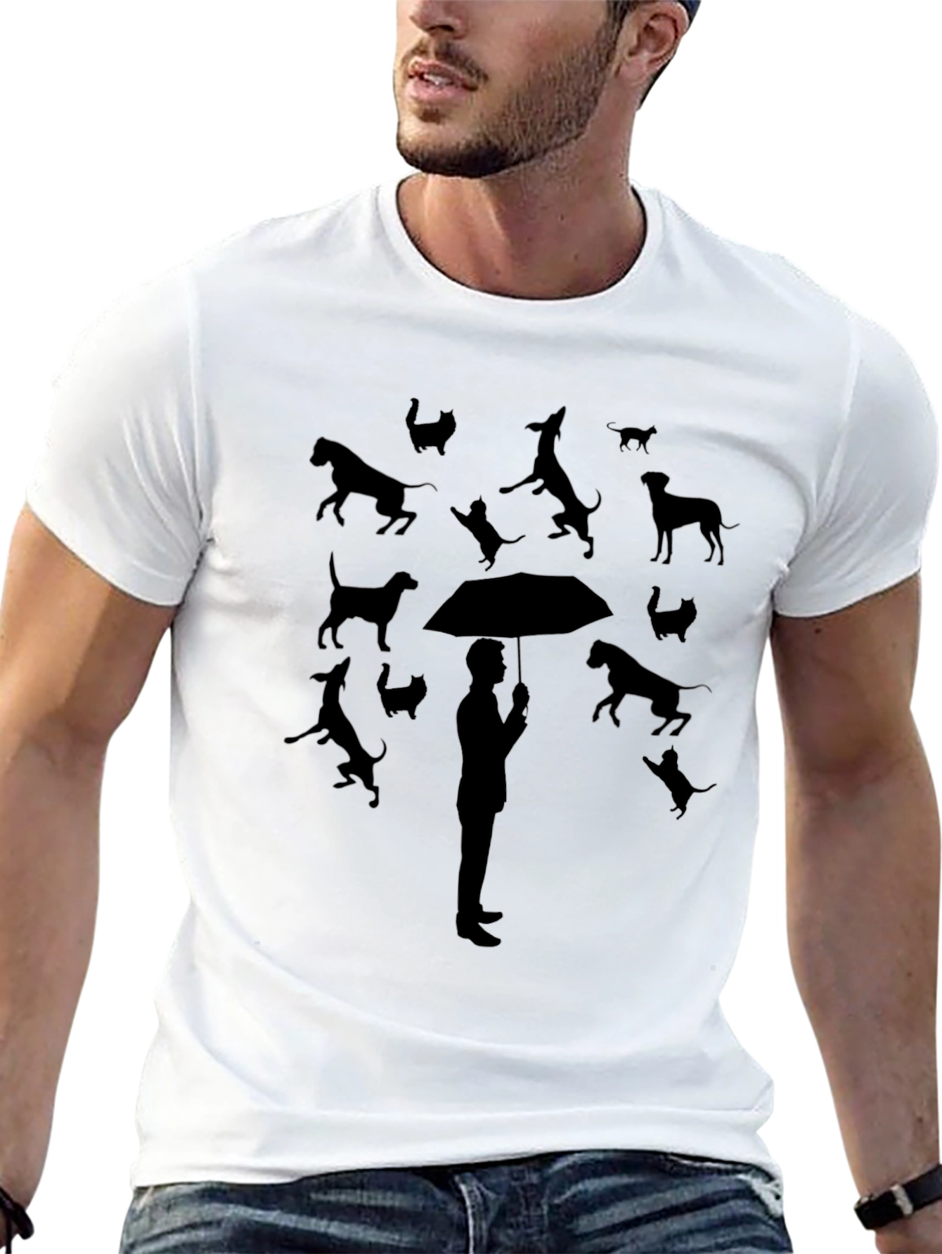 Raining Cats & Dogs T-Shirt – Funny Animal Lover Graphic Tee