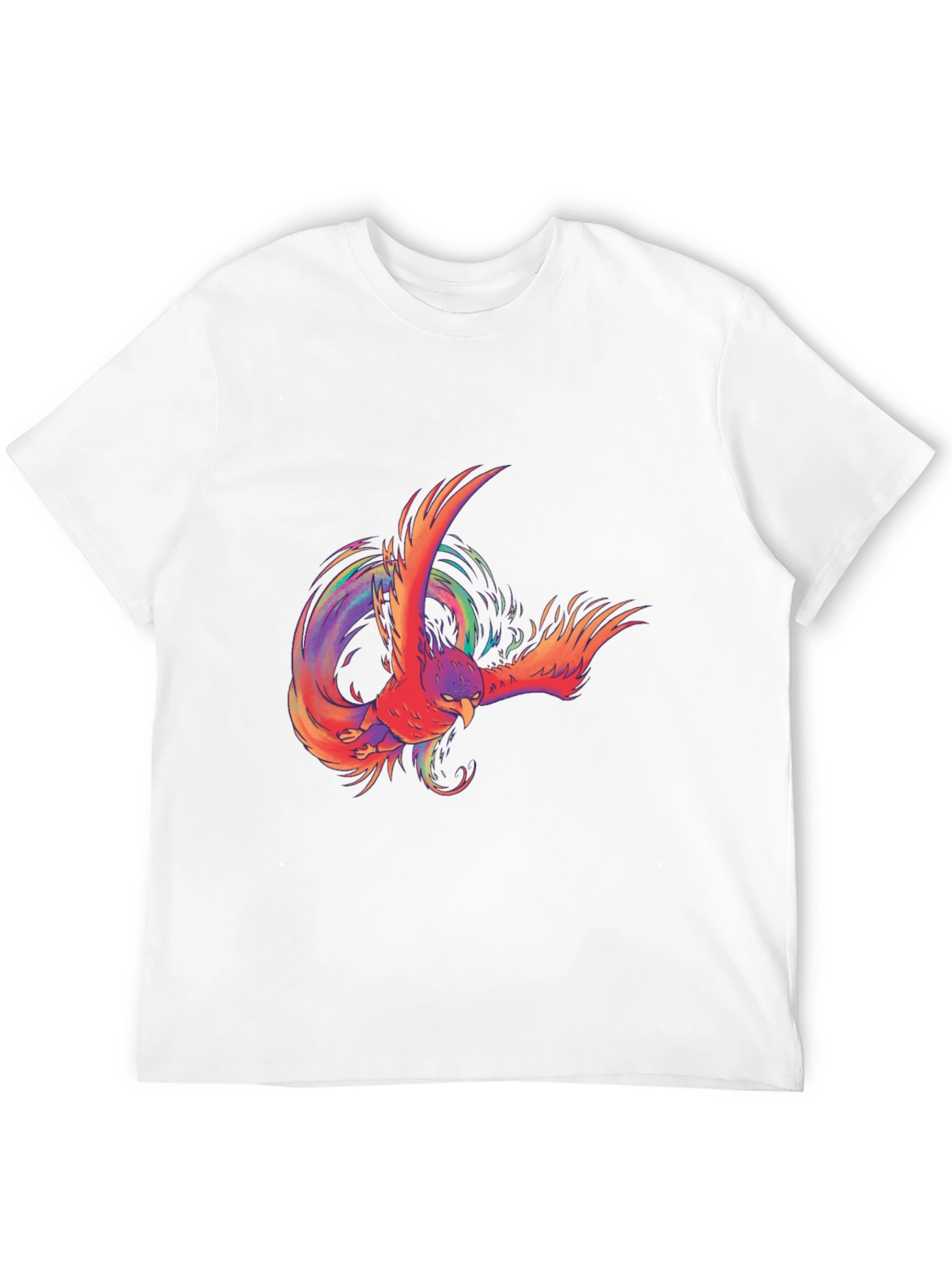 Phoenix Graphic Print Black T-Shirt